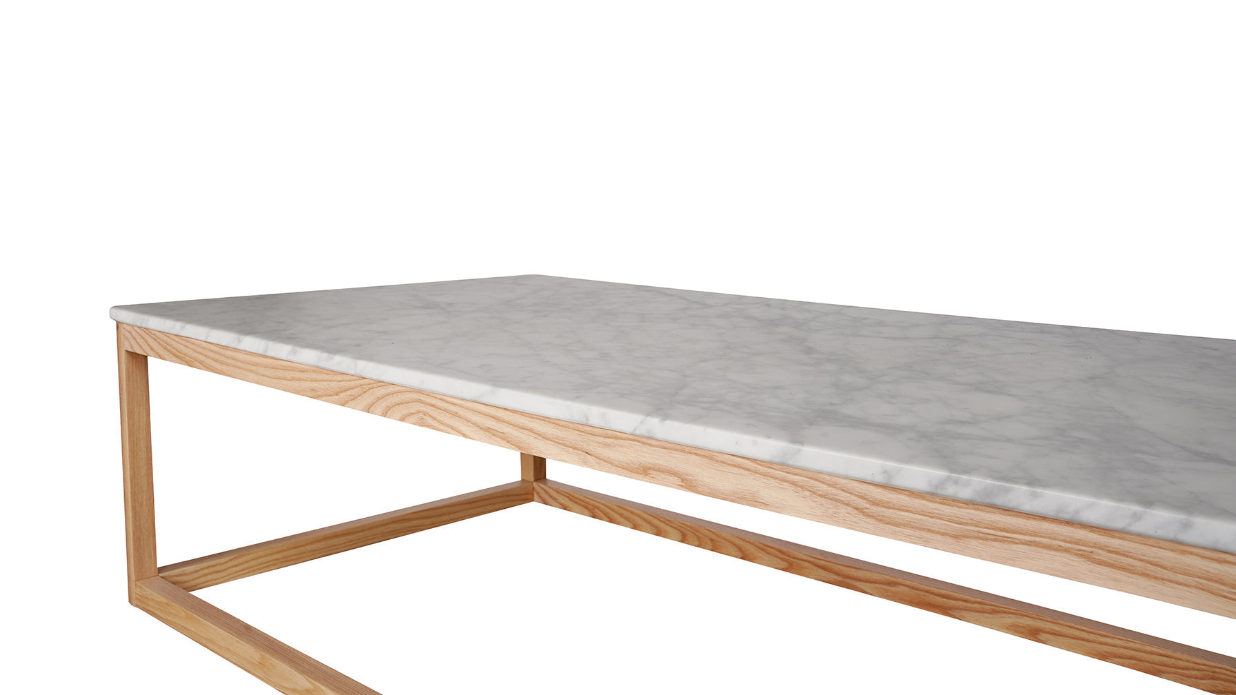 Still Coffee Table, Marble and White Ash - Image 4