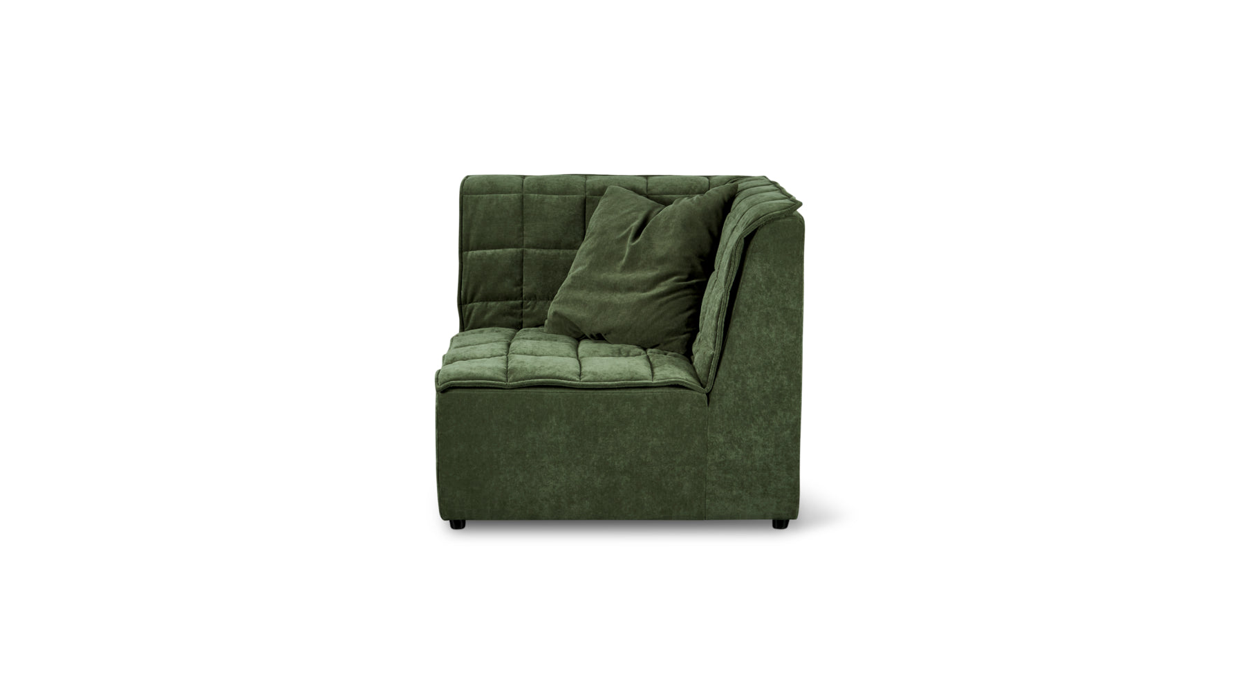 Quilt Corner Chair, Moss - Image 1