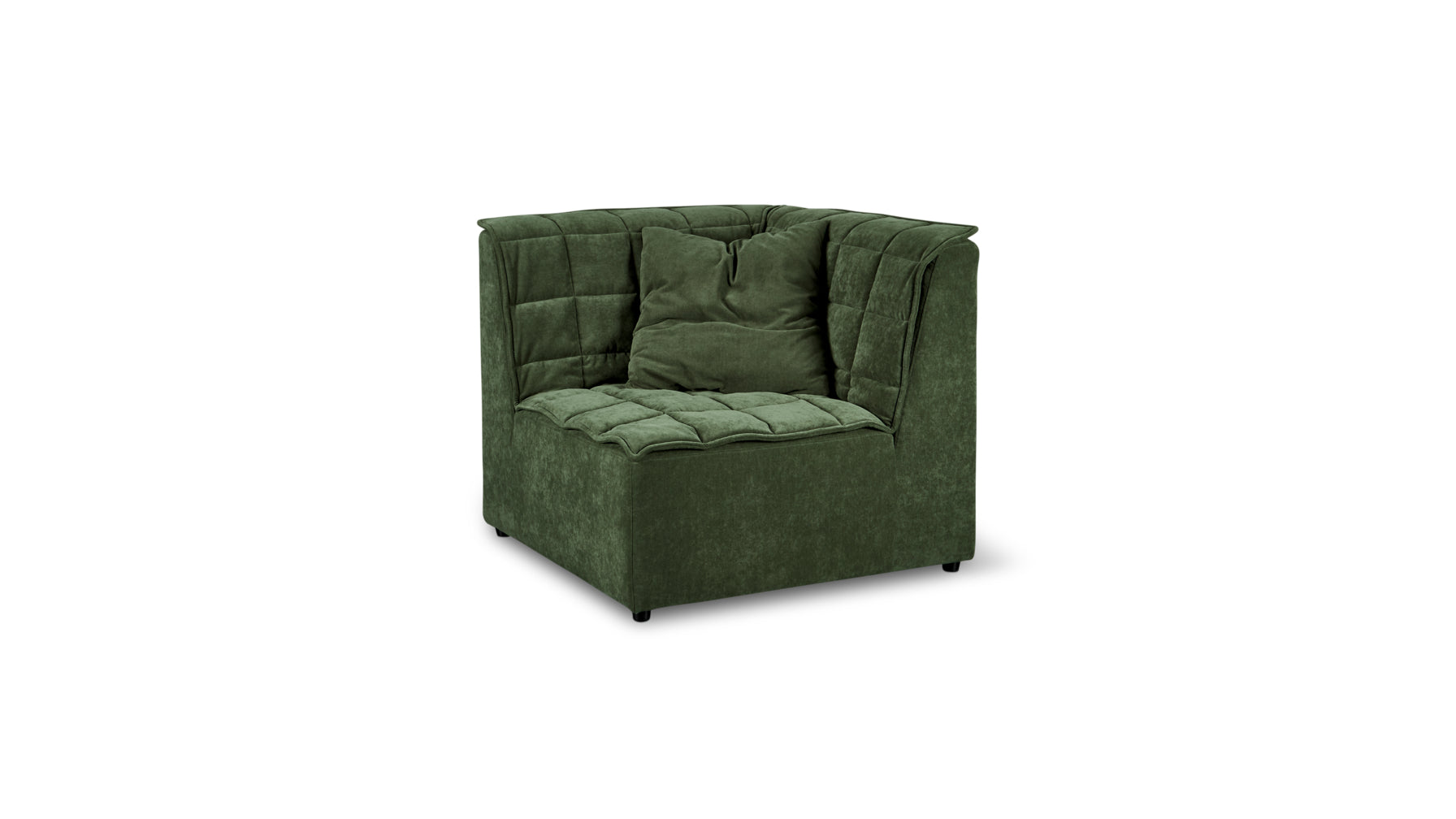 Quilt Corner Chair, Moss - Image 2