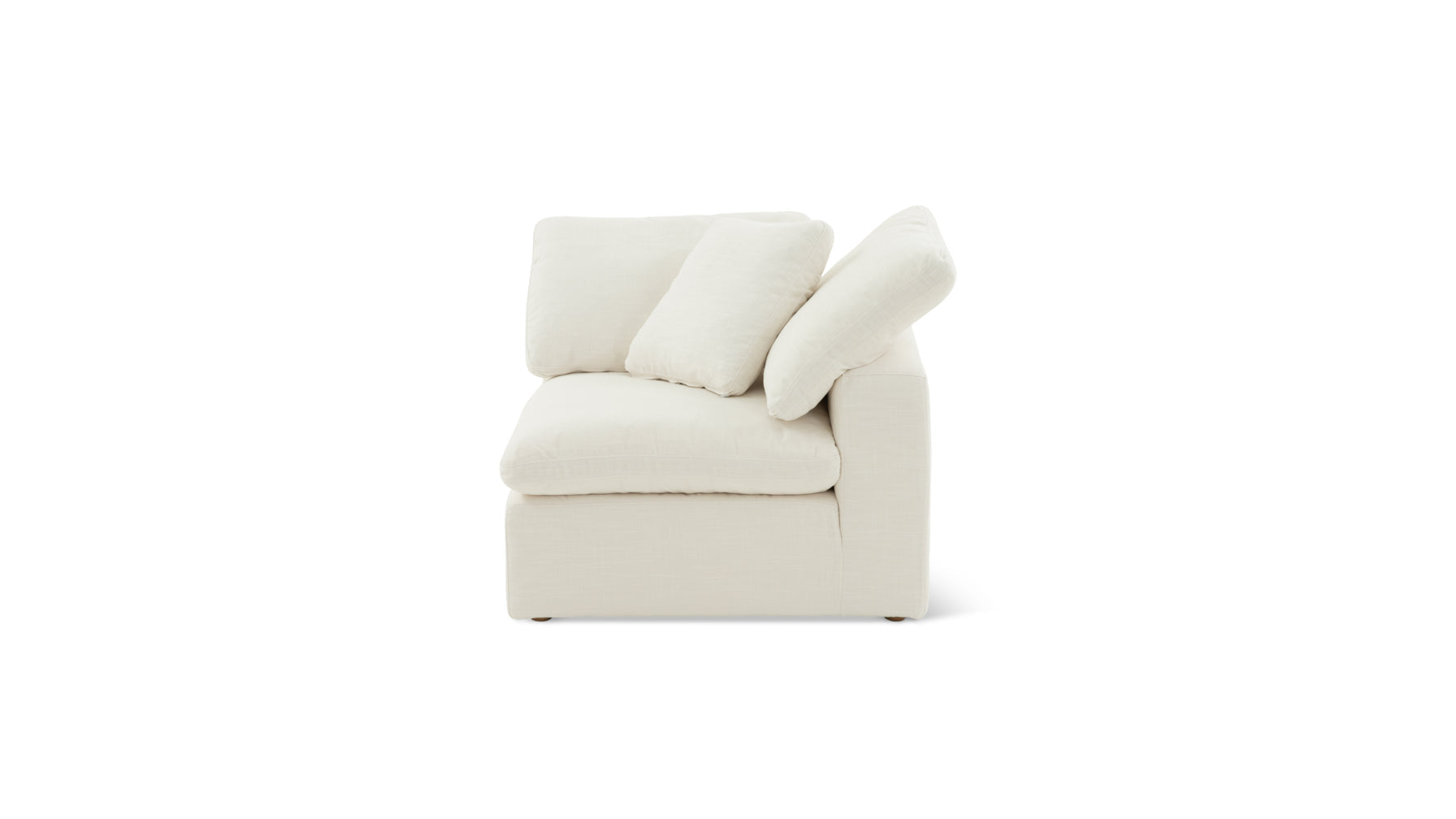 Movie Night™ Corner Chair Standard Cream Linen (Left Or Right) - Image 1