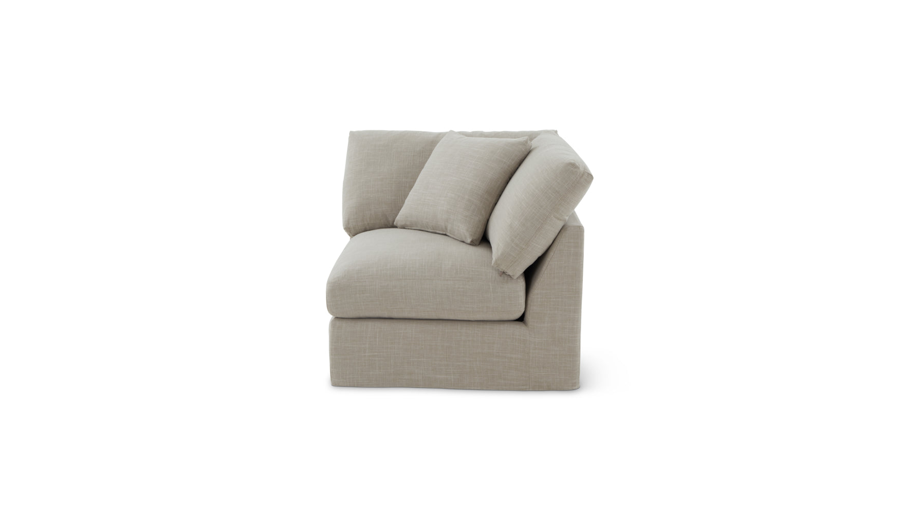 Slipcover - Get Together™ Corner Chair, Standard, Light Pebble (Left Or Right) - Image 2