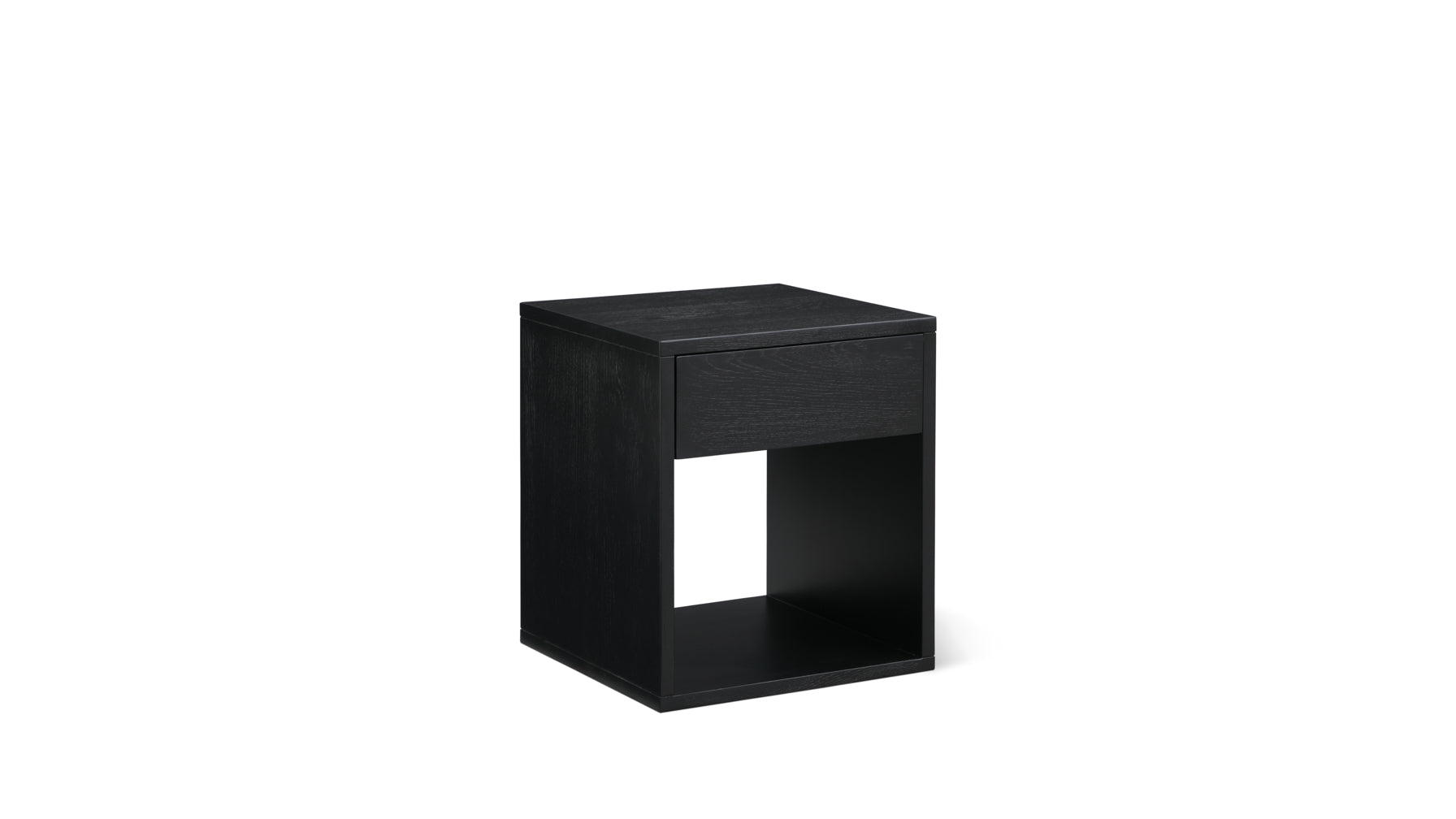Rest Easy Nightstand With Drawer, Tall, Black Oak - Image 1