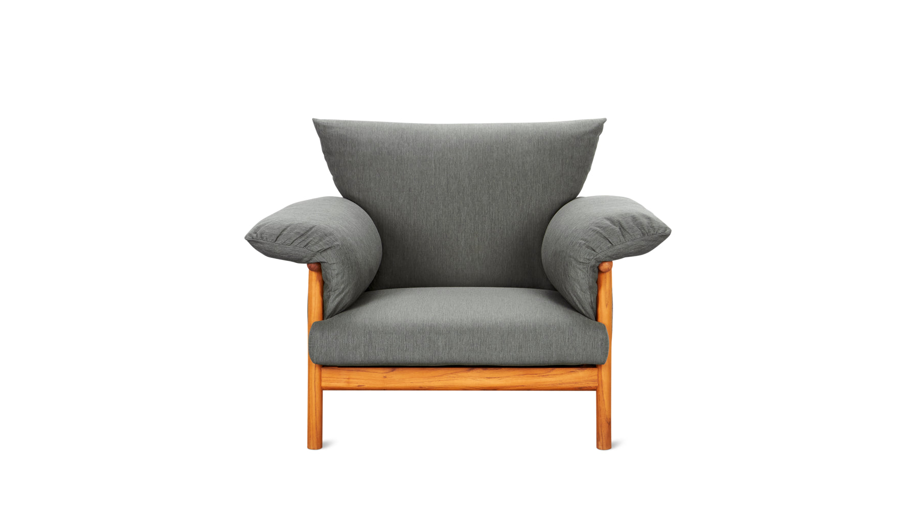 Pillow Talk Outdoor Lounge Chair, Pepper - Image 2