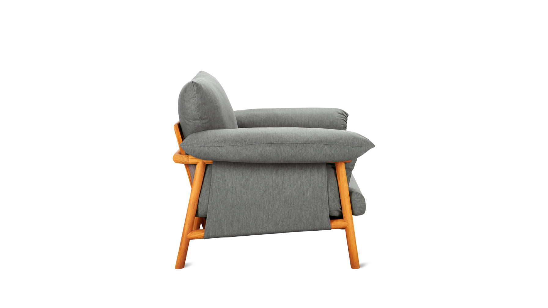 Pillow Talk Outdoor Lounge Chair, Pepper - Image 3