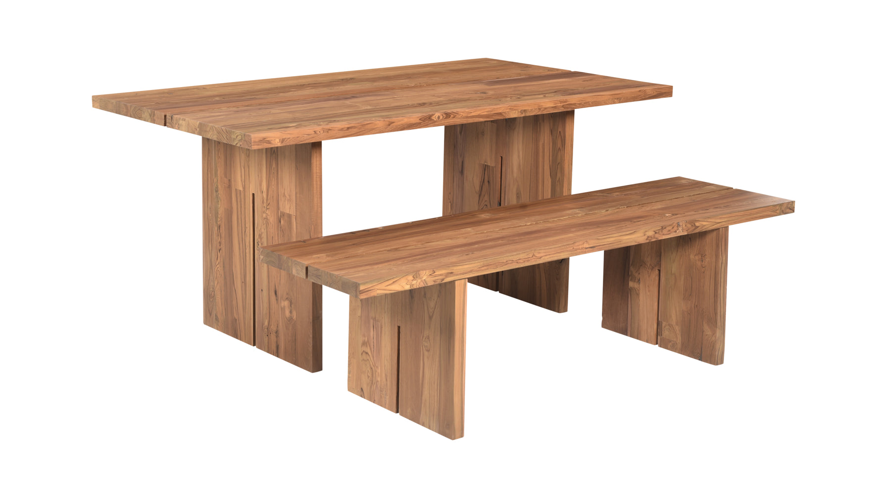 Plane Outdoor Dining Table, Seats 6-8, Teak - Image 5