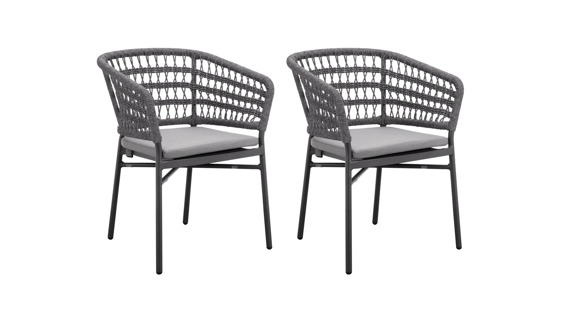 Take It Easy Outdoor Dining Chair (Set of Two), Granite - Image 2
