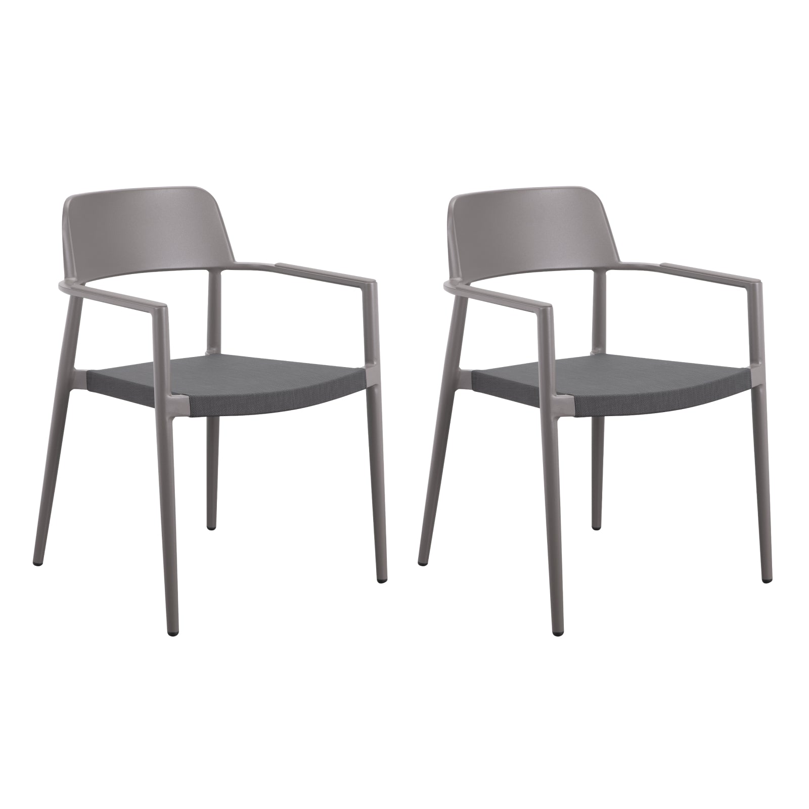 Best Of Me Outdoor Dining Chair (Set of Two), Pewter - Image 9