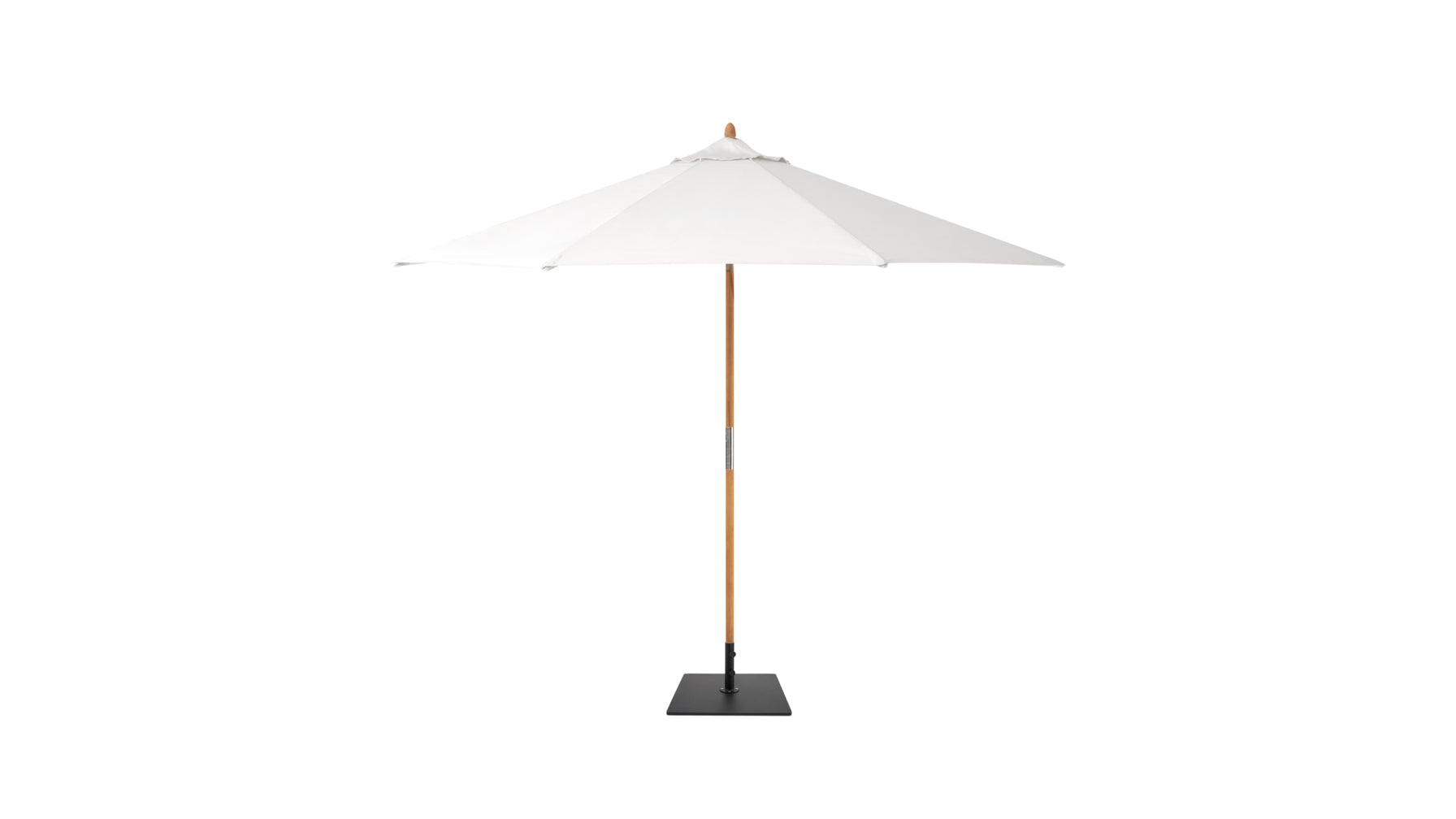 Capri Outdoor Umbrella With Base, Canvas - Image 1