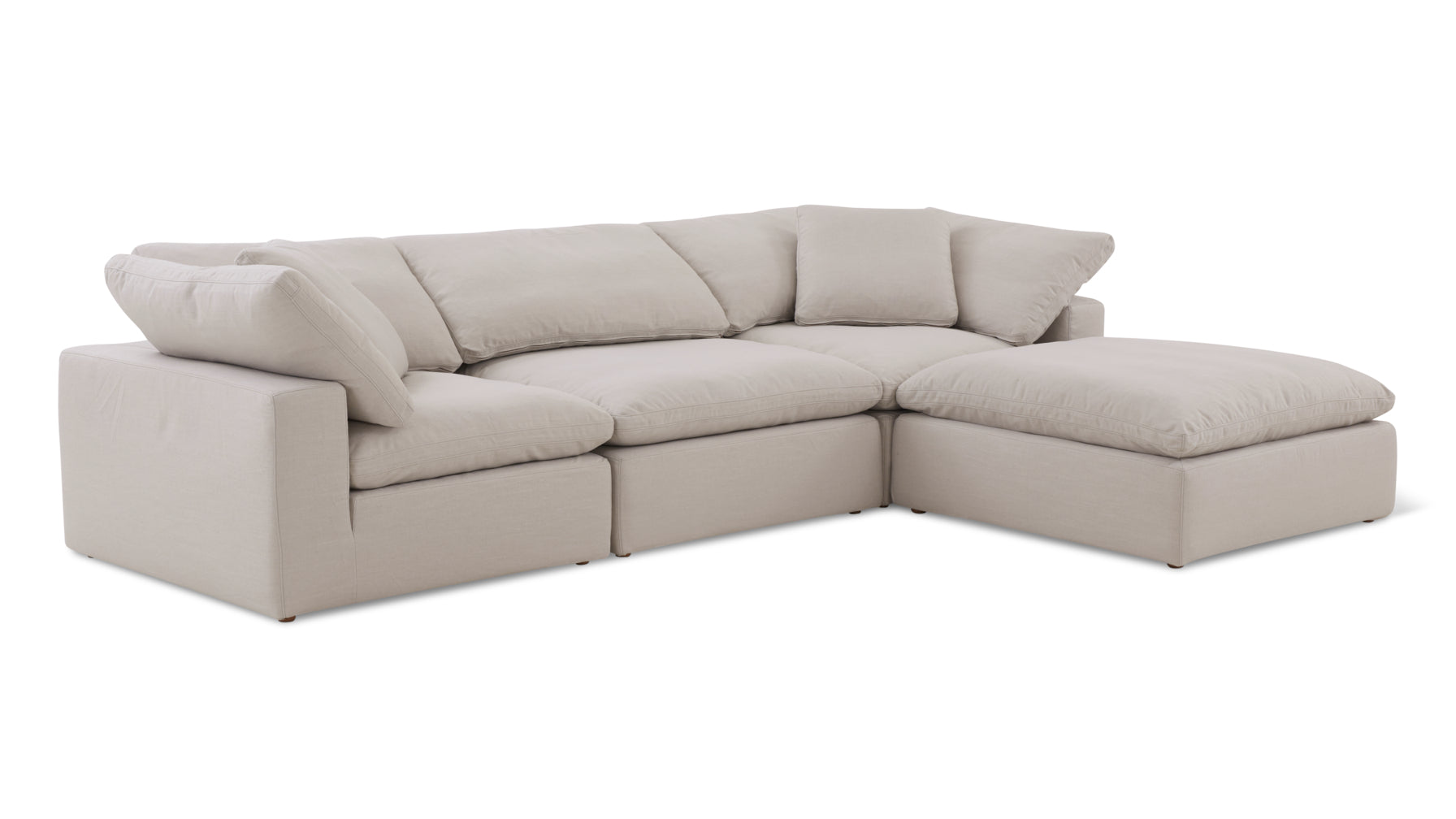 Movie Night™ 4-Piece Modular Sectional, Large, Clay - Image 7