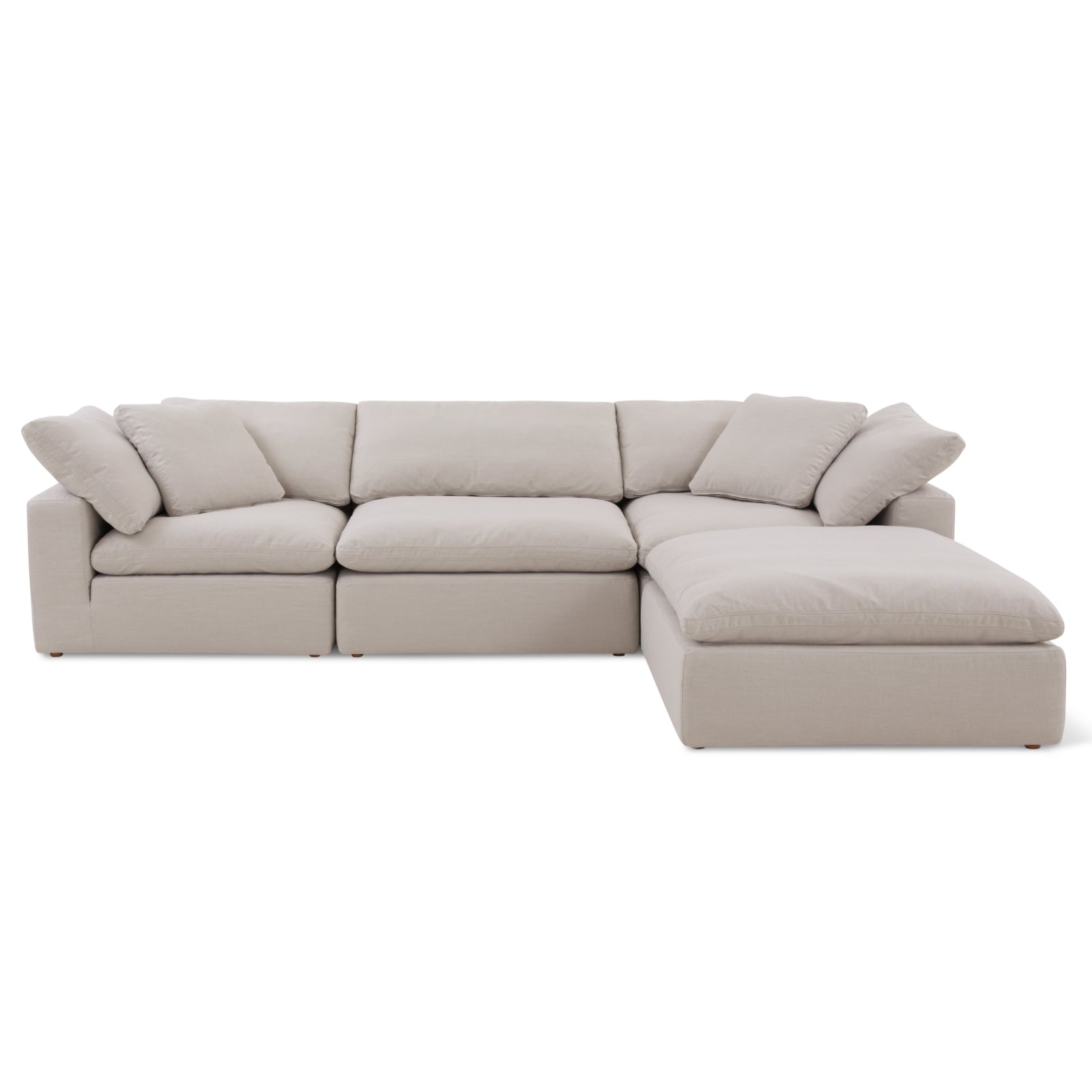 Movie Night™ 4-Piece Modular Sectional, Large, Clay - Image 12
