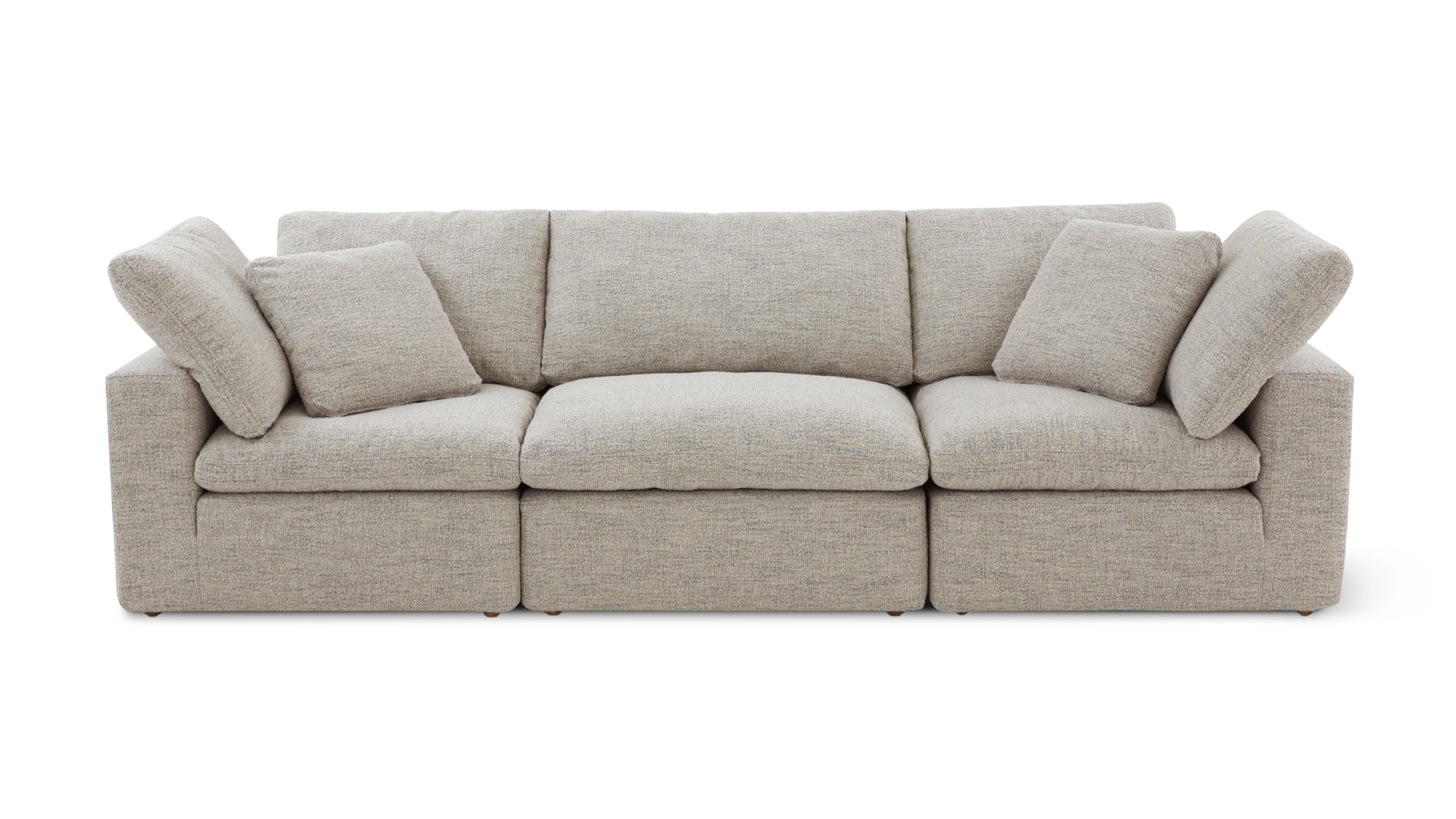 Movie Night™ 3-Piece Modular Sofa, Large, Oatmeal - Image 1