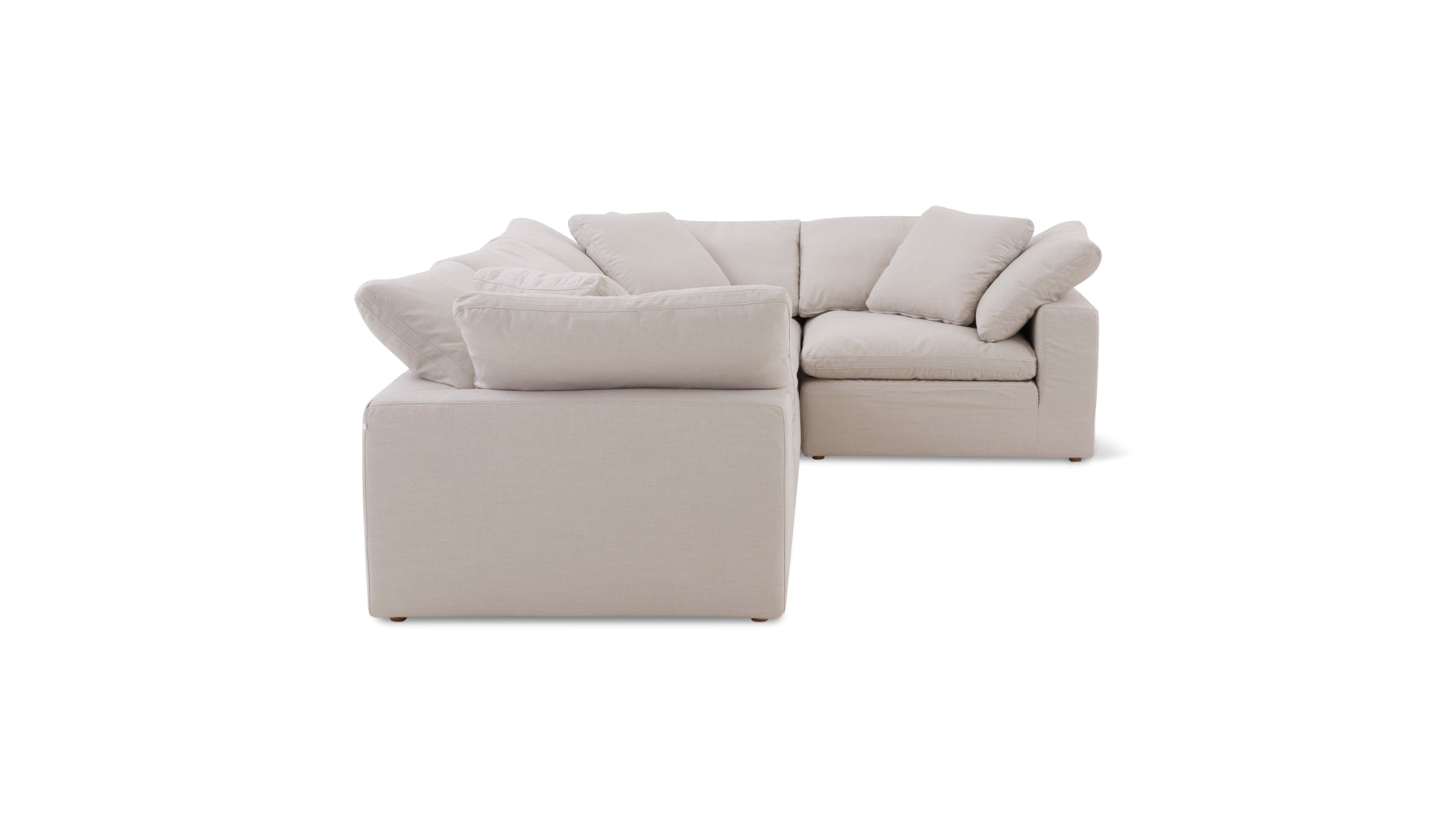 Movie Night™ 4-Piece Modular Sectional Closed, Large, Clay - Image 8