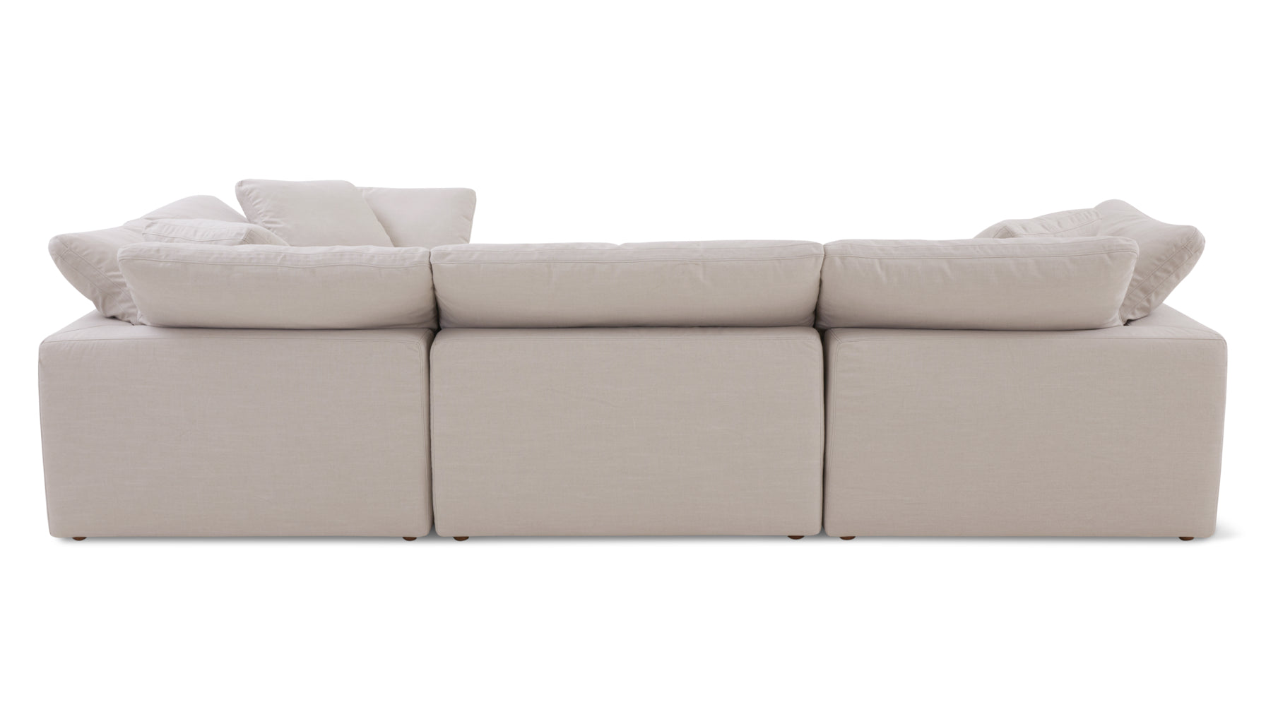 Movie Night™ 4-Piece Modular Sectional Closed, Large, Clay - Image 9