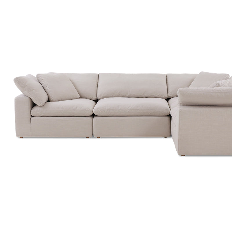 Movie Night™ 4-Piece Modular Sectional Closed, Large, Clay - Image 12