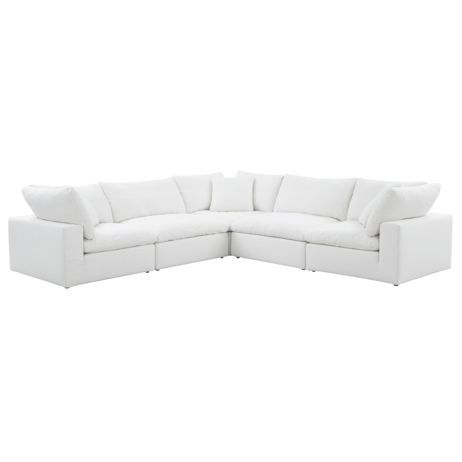 Movie Night™ 5-Piece Modular Sectional Closed, Standard, Brie - Image 12