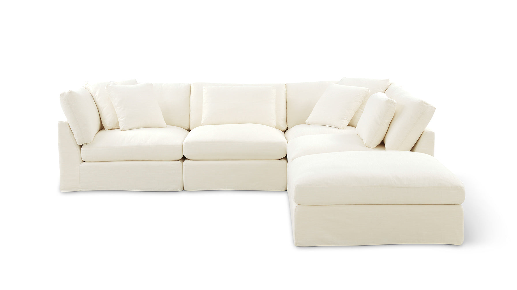 Get Together™ 5-Piece Modular Sectional, Large, Cream Linen - Image 1