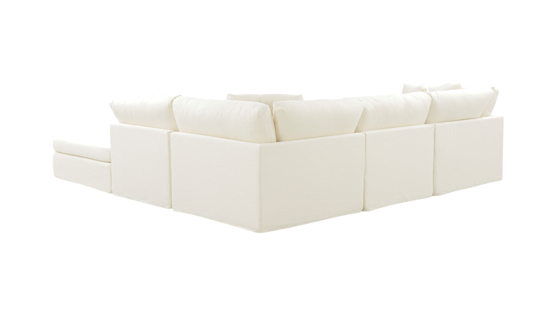 Get Together™ 5-Piece Modular Sectional, Large, Cream Linen - Image 7