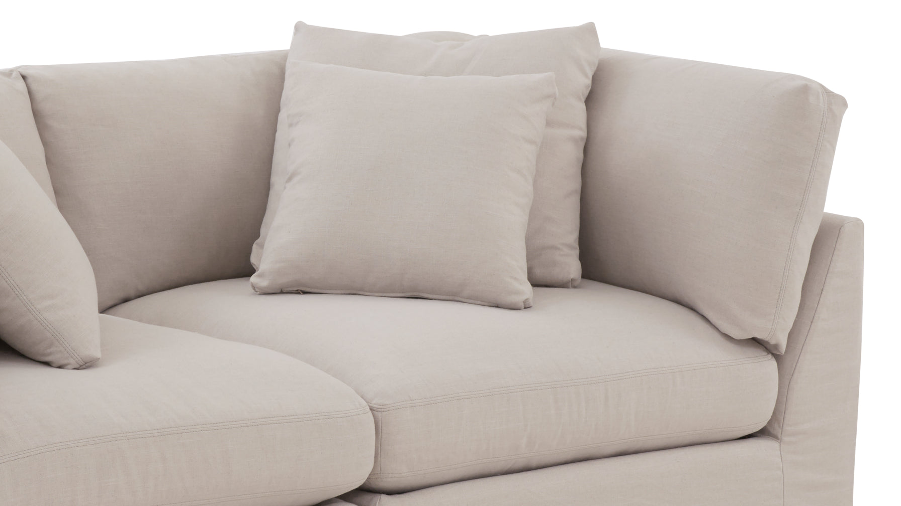 Get Together™ 2 Piece Modular Sofa, Large, Clay - Image 9