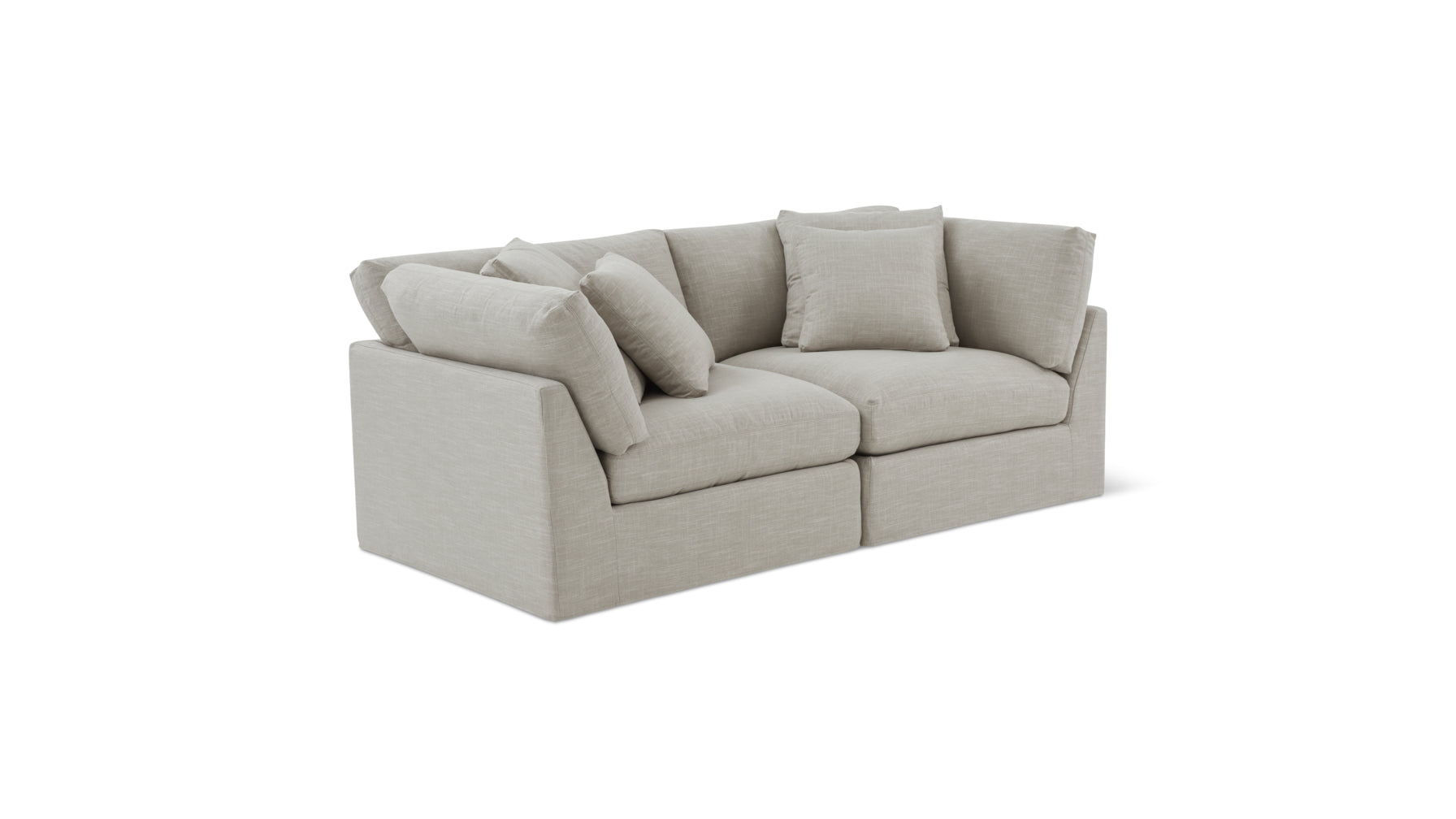 Get Together™ 2-Piece Modular Sofa, Large, Light Pebble - Image 2