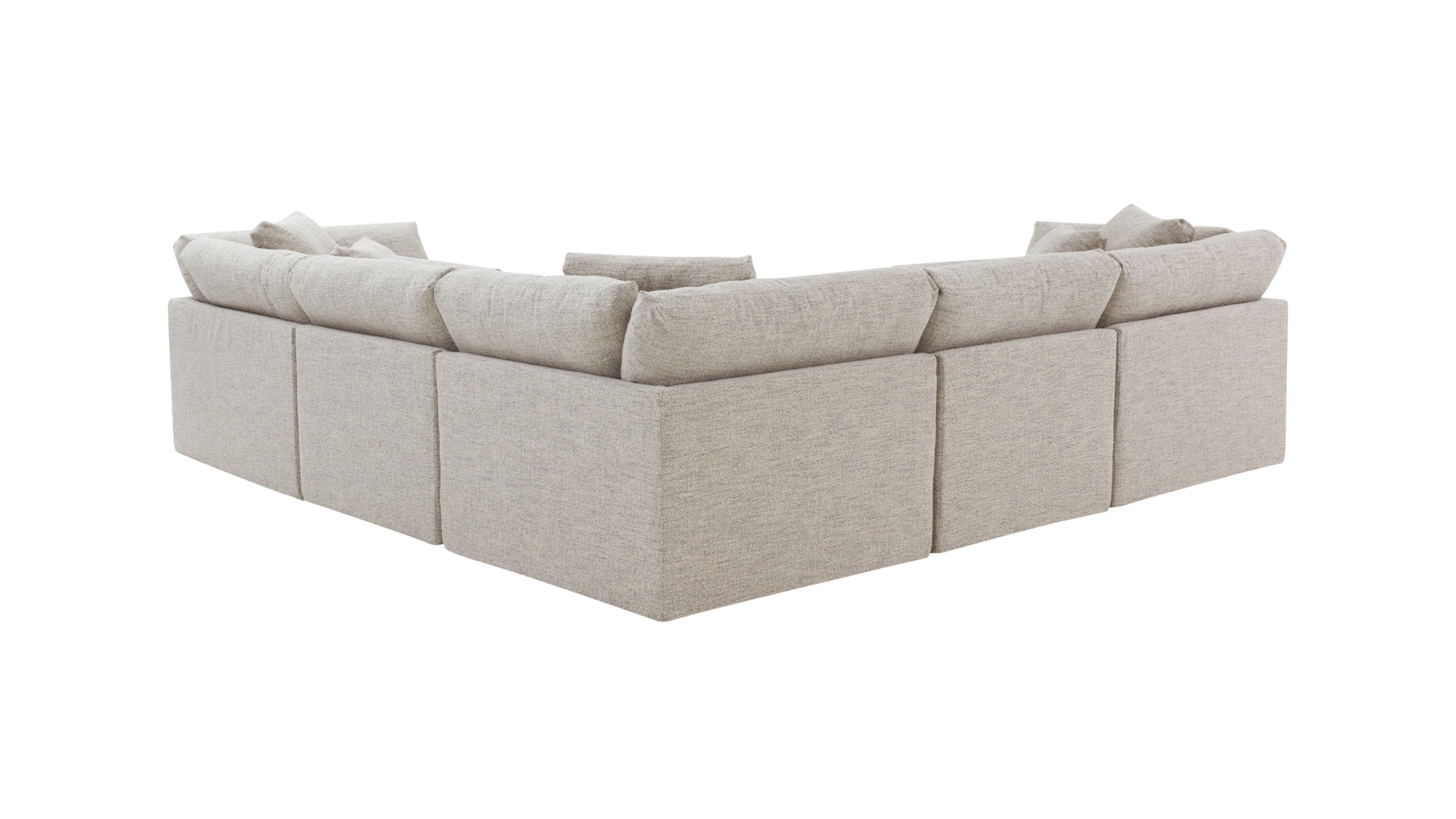 Get Together™ 5-Piece Modular Sectional Closed, Large, Oatmeal - Image 6