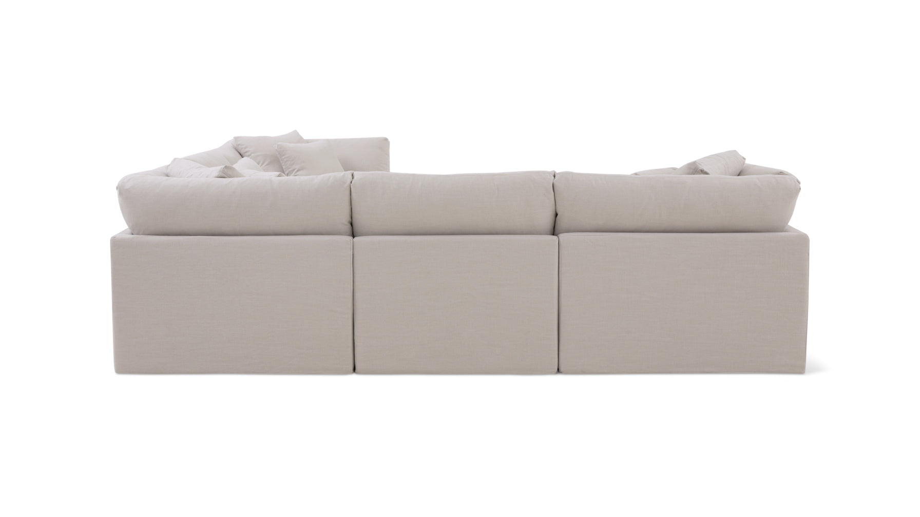 Get Together™ 5-Piece Modular Sectional Closed, Large, Clay - Image 6