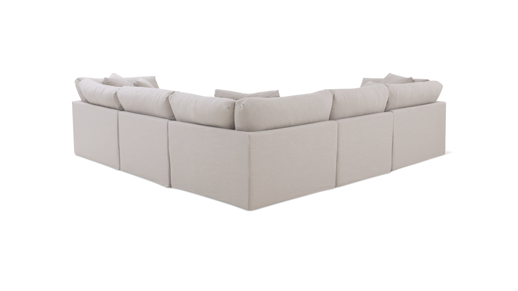 Get Together™ 5-Piece Modular Sectional Closed, Large, Clay - Image 9