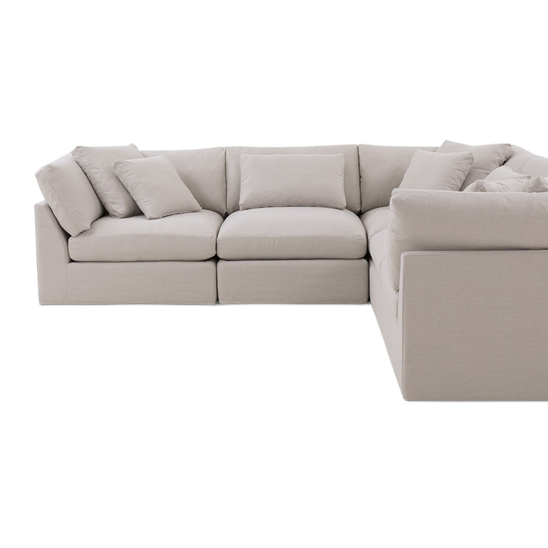 Get Together™ 5-Piece Modular Sectional Closed, Large, Clay - Image 13