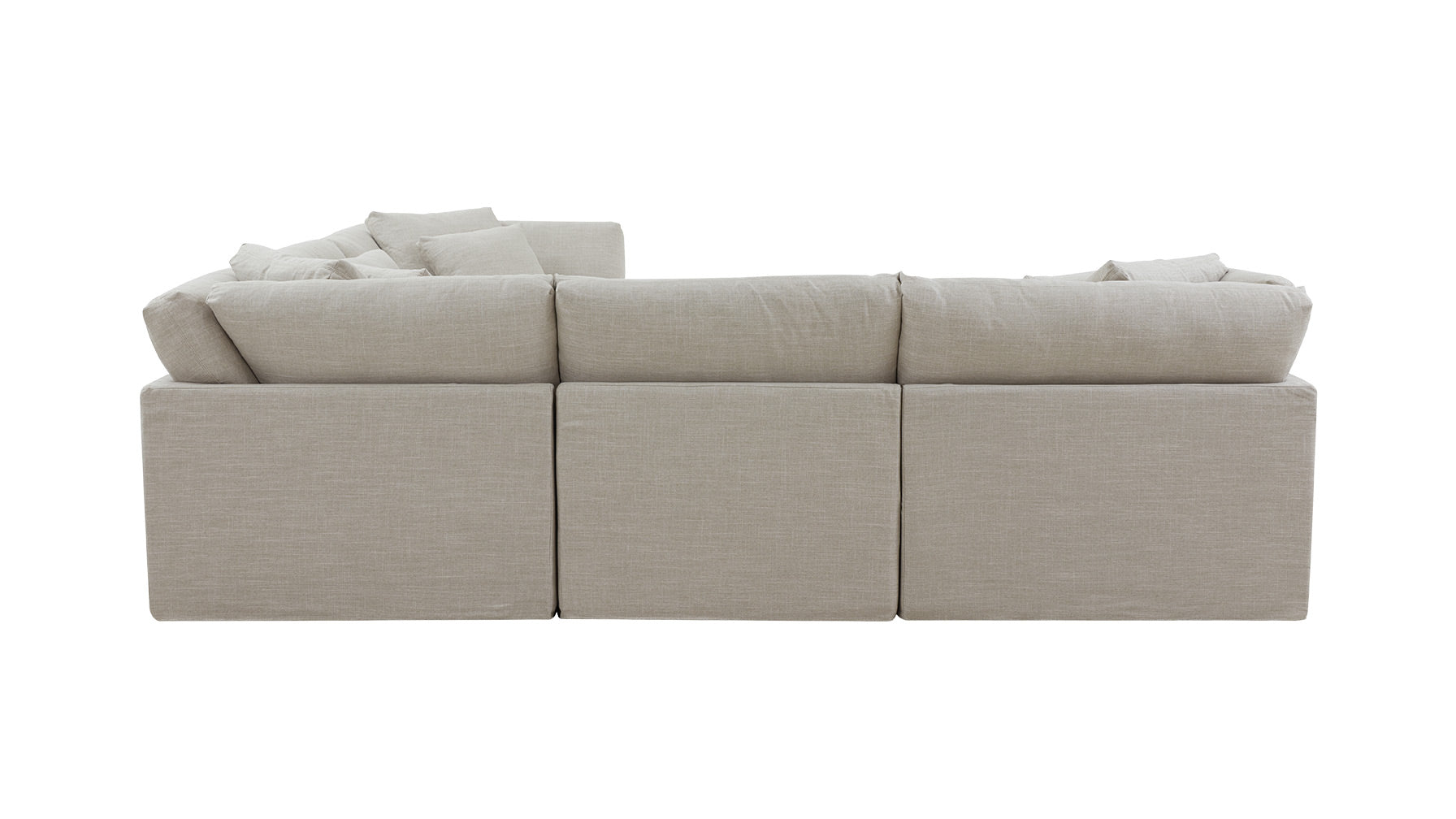 Get Together™ 5-Piece Modular Sectional Closed, Large, Light Pebble - Image 7