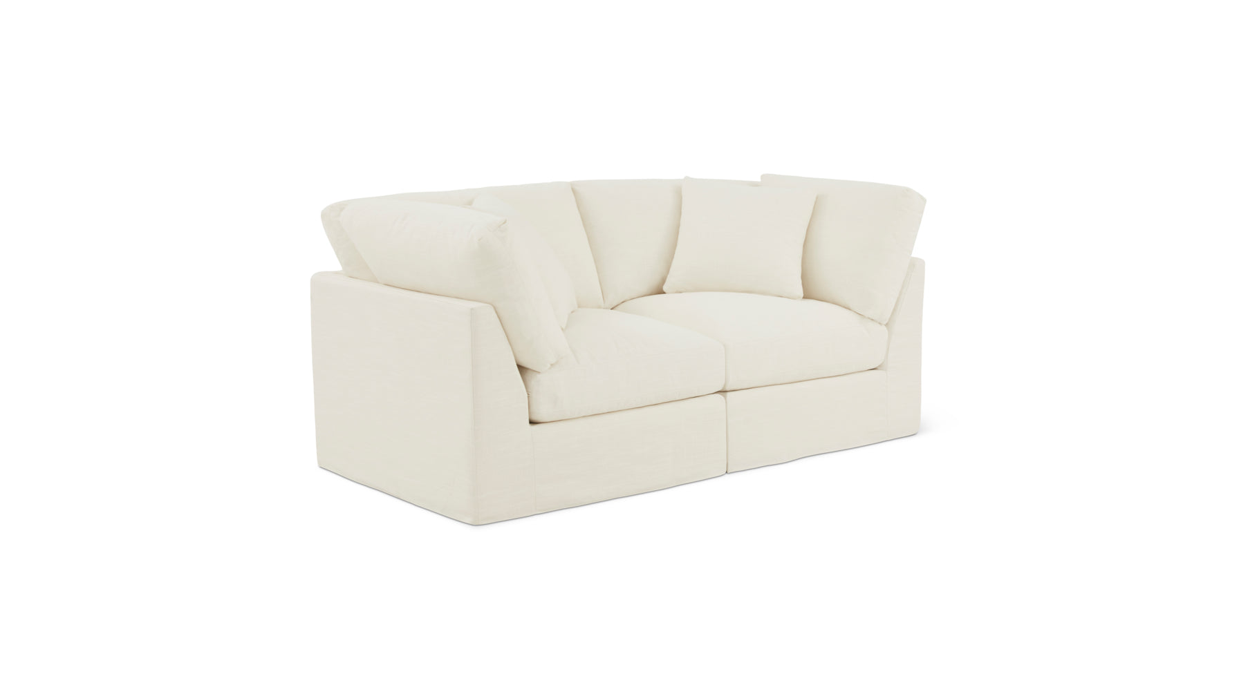 Get Together™ 2-Piece Modular Sofa, Standard, Cream Linen - Image 2