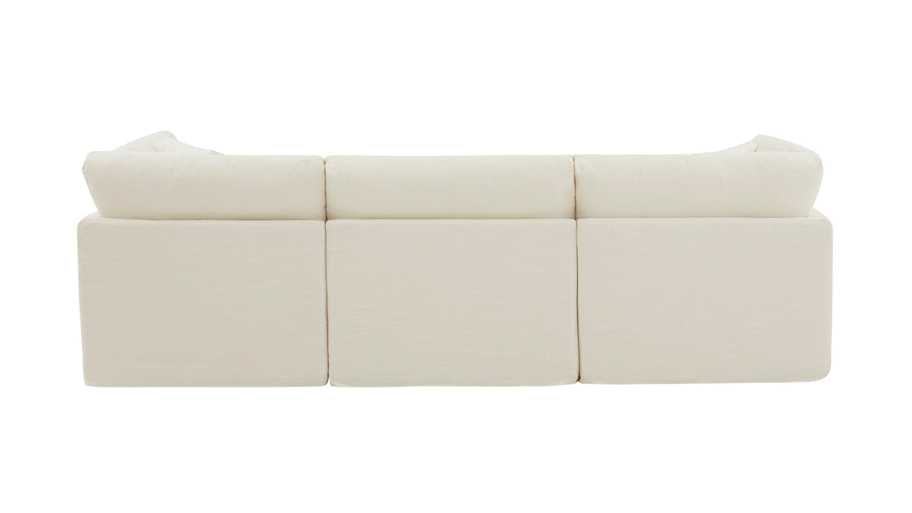 Get Together™ 3-Piece Modular Sofa, Standard, Cream Linen - Image 4