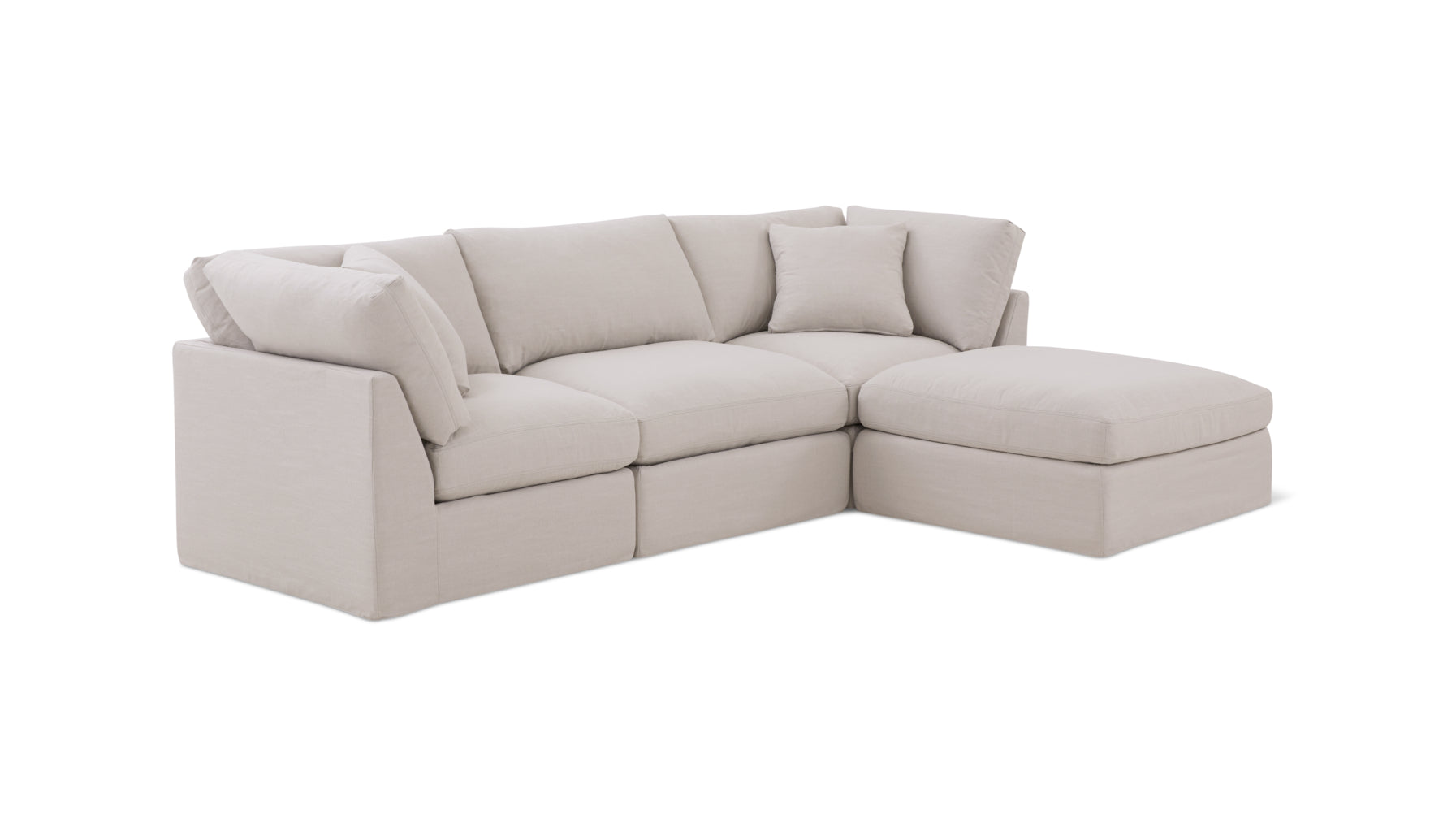 Get Together™ 4-Piece Modular Sectional, Standard, Clay - Image 5