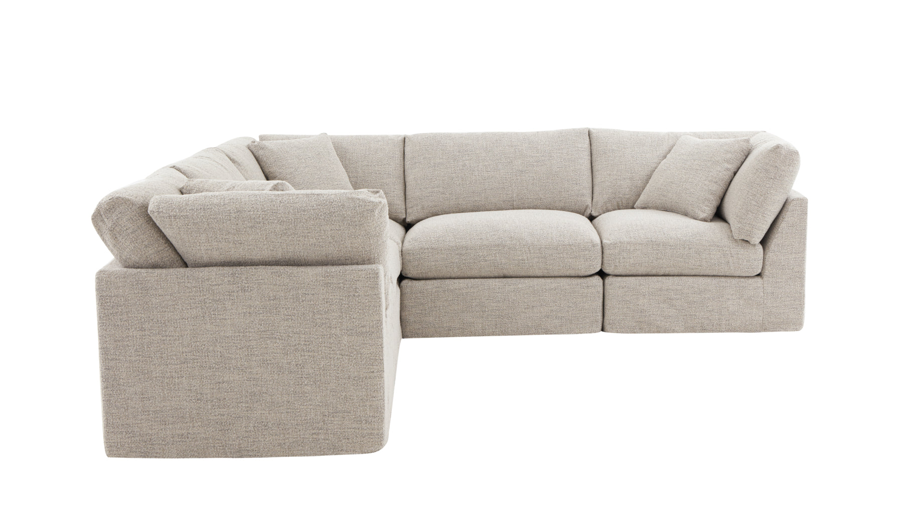 Get Together™ 5-Piece Modular Sectional Closed, Standard, Oatmeal - Image 5