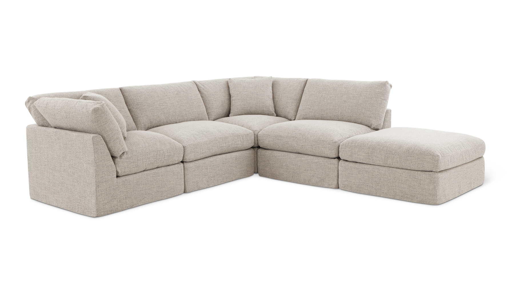 Get Together™ 5-Piece Modular Sectional, Standard, Oatmeal - Image 4