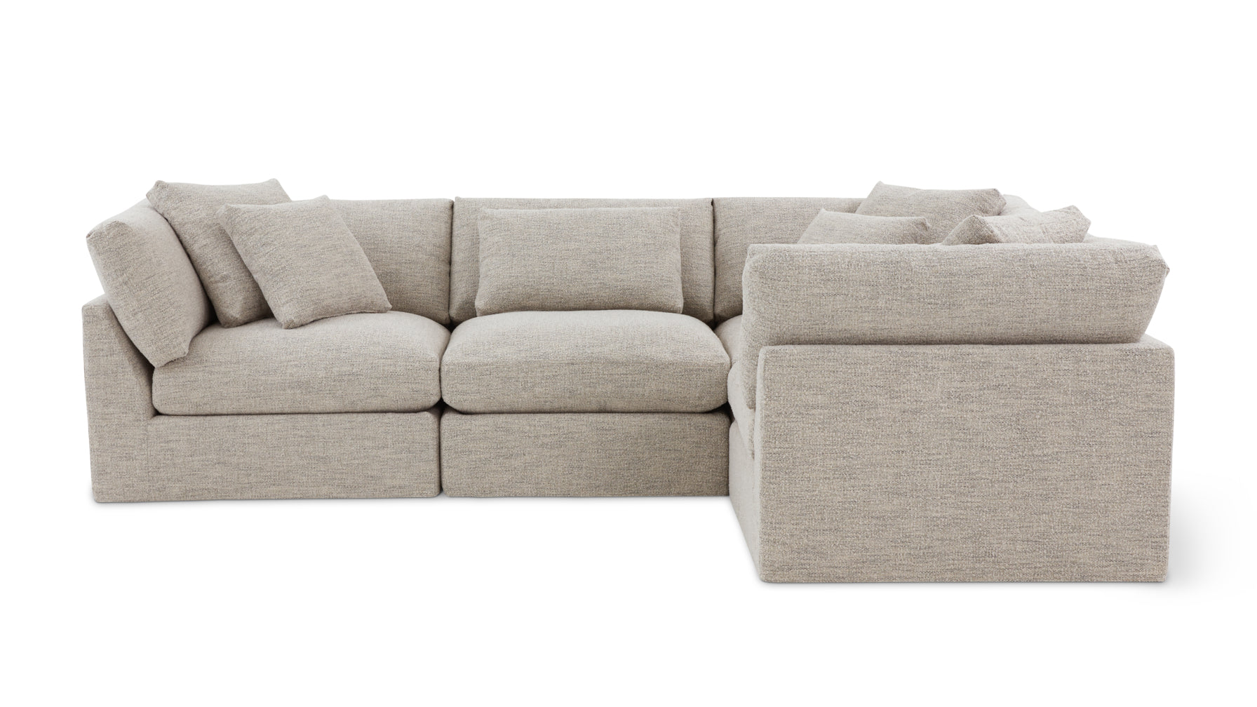 Get Together™ 4-Piece Modular Sectional Closed, Large, Oatmeal - Image 1