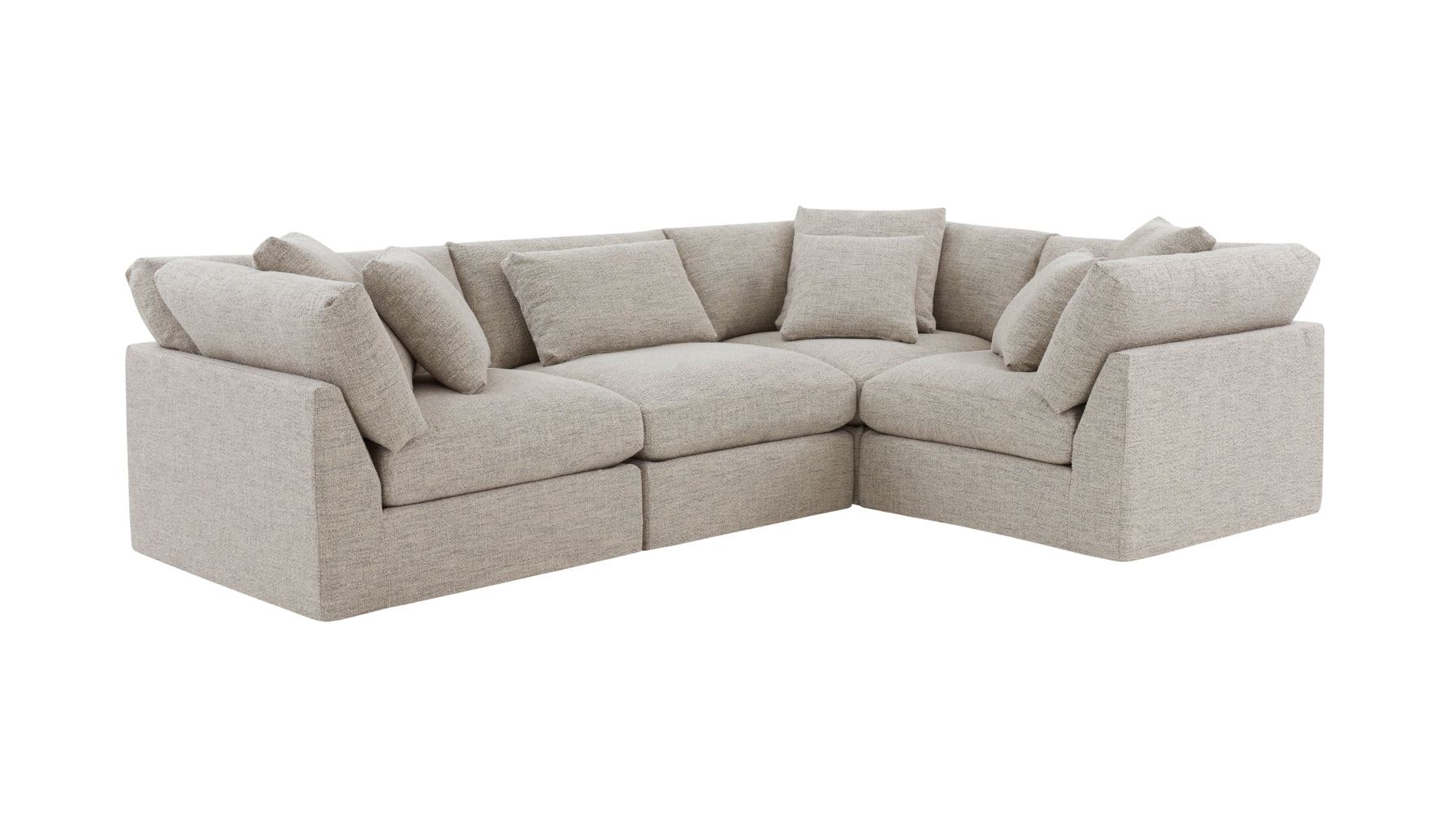 Get Together™ 4-Piece Modular Sectional Closed, Large, Oatmeal - Image 2