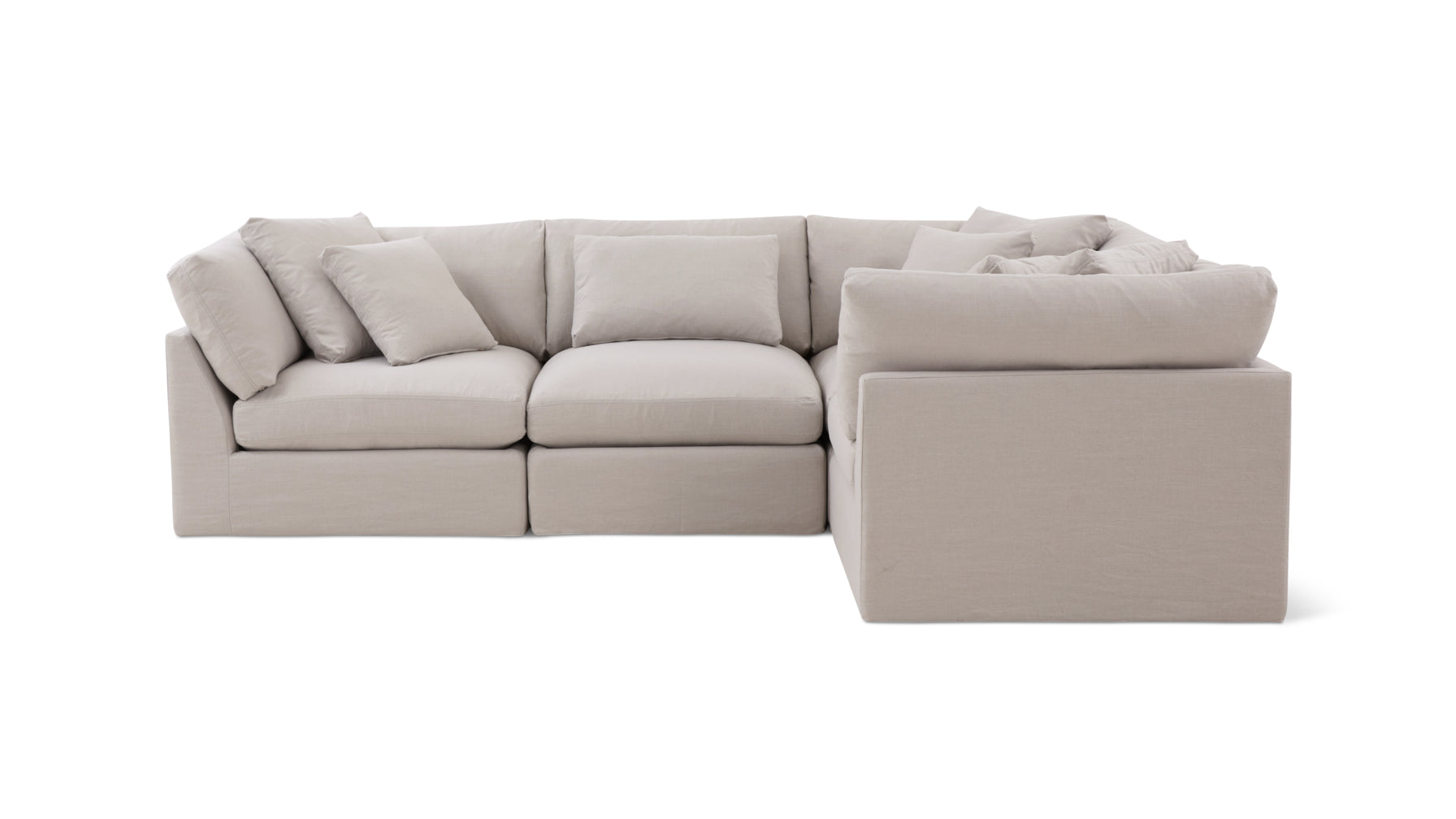 Get Together™ 4-Piece Modular Sectional Closed, Large, Clay - Image 1
