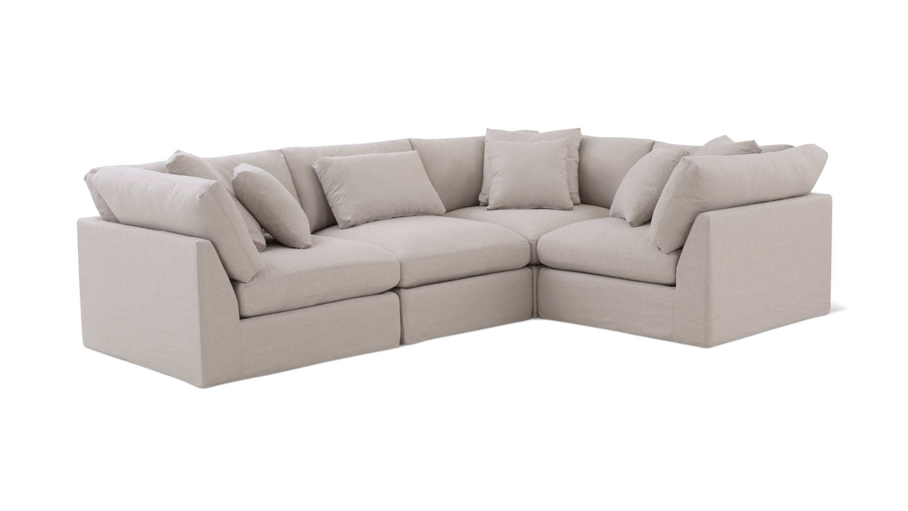 Get Together™ 4-Piece Modular Sectional Closed, Large, Clay - Image 2