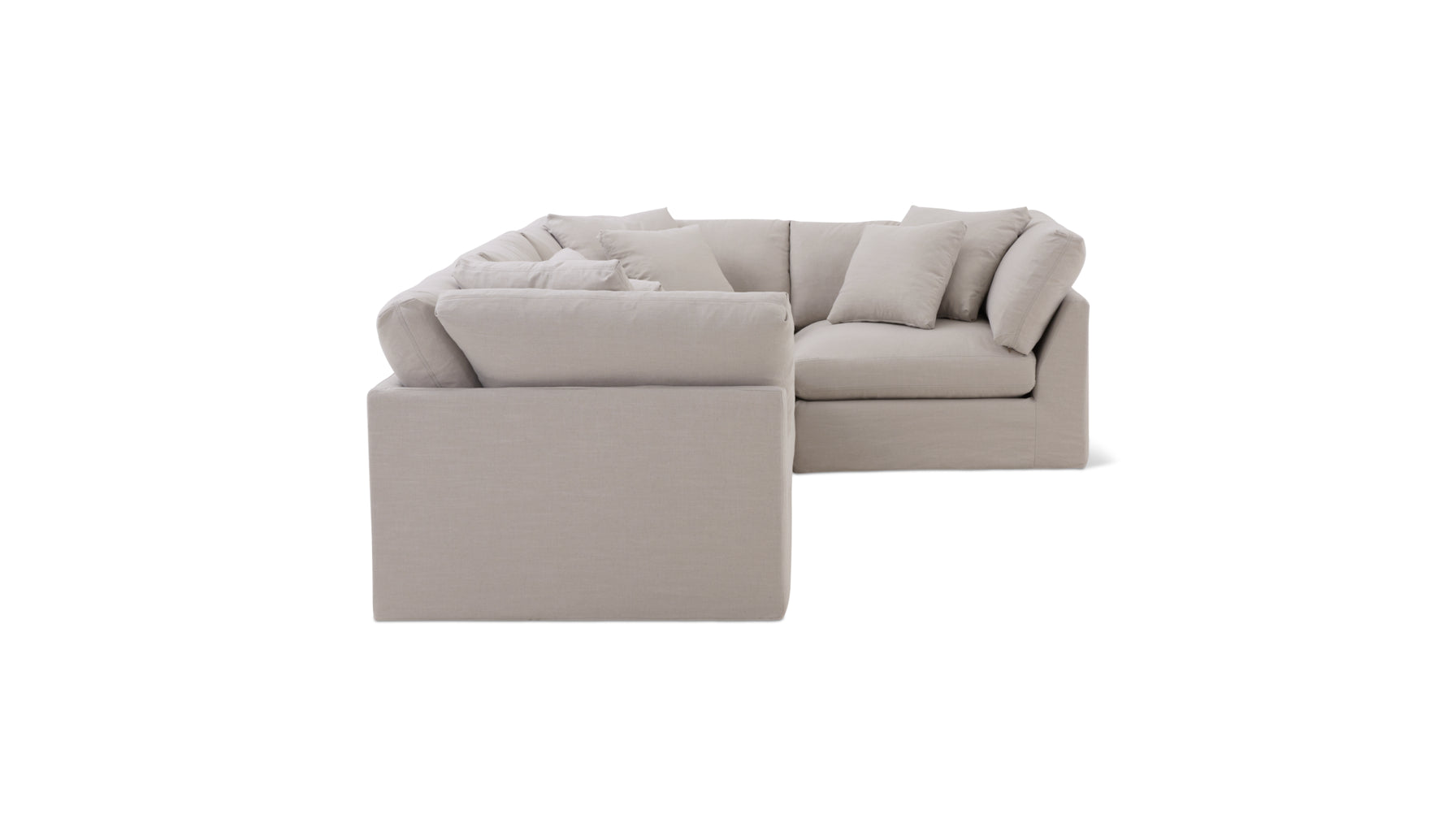 Get Together™ 4-Piece Modular Sectional Closed, Large, Clay - Image 5