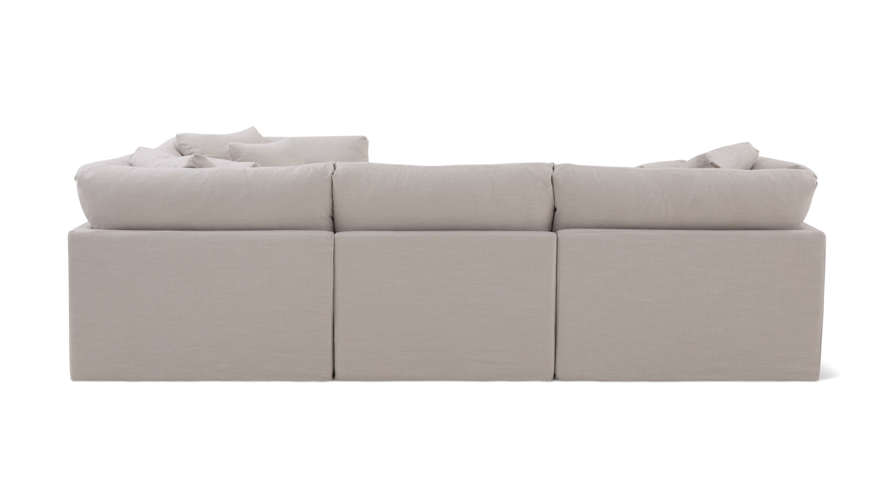Get Together™ 4-Piece Modular Sectional Closed, Large, Clay - Image 6