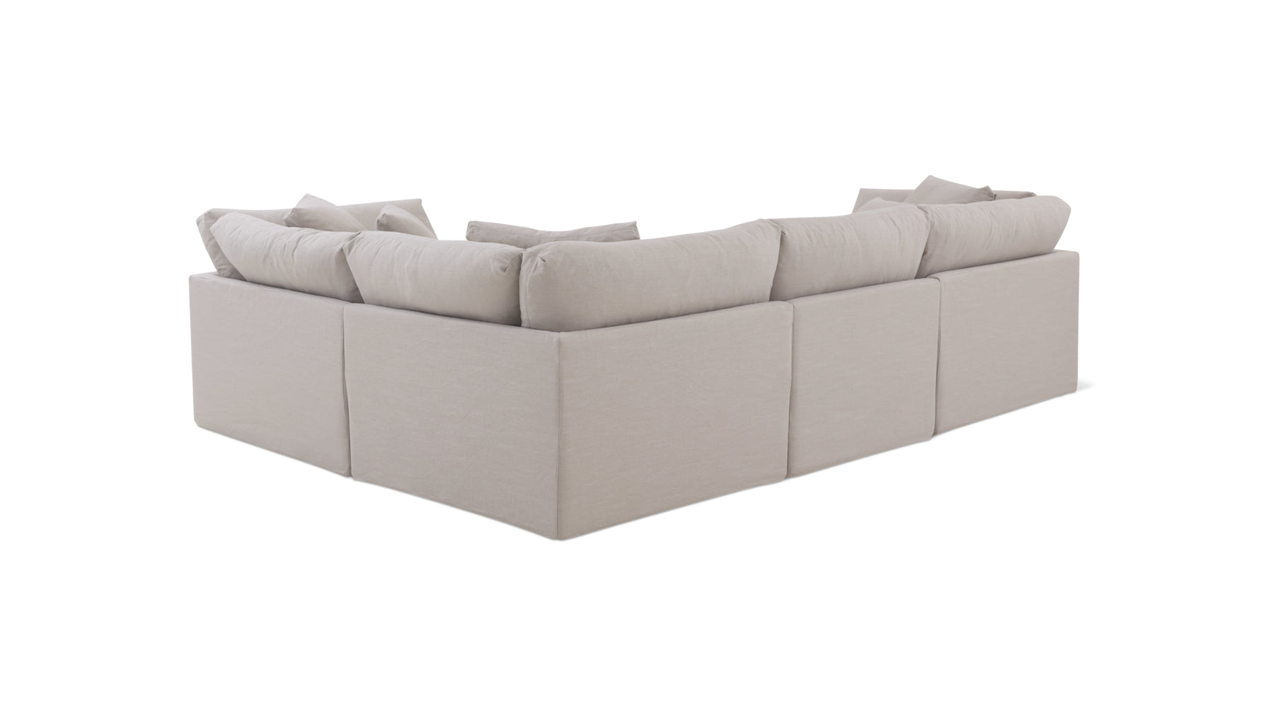 Get Together™ 4-Piece Modular Sectional Closed, Large, Clay - Image 9