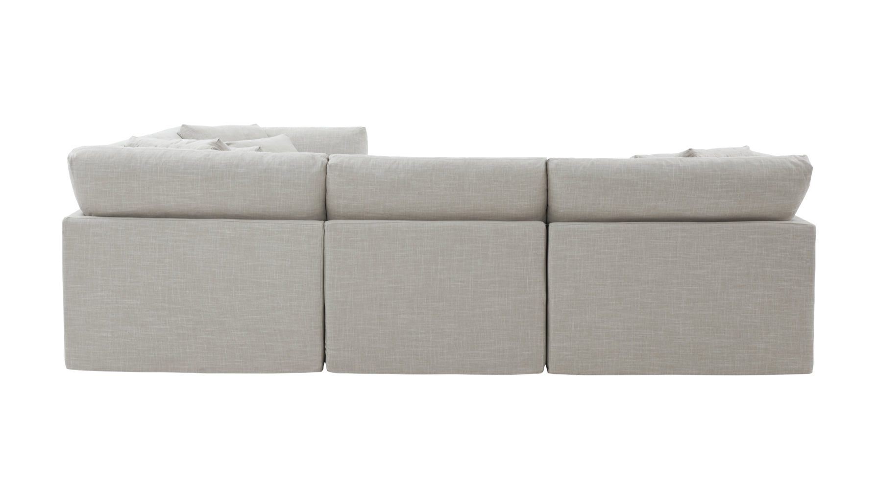 Get Together™ 4-Piece Modular Sectional Closed, Large, Light Pebble - Image 6