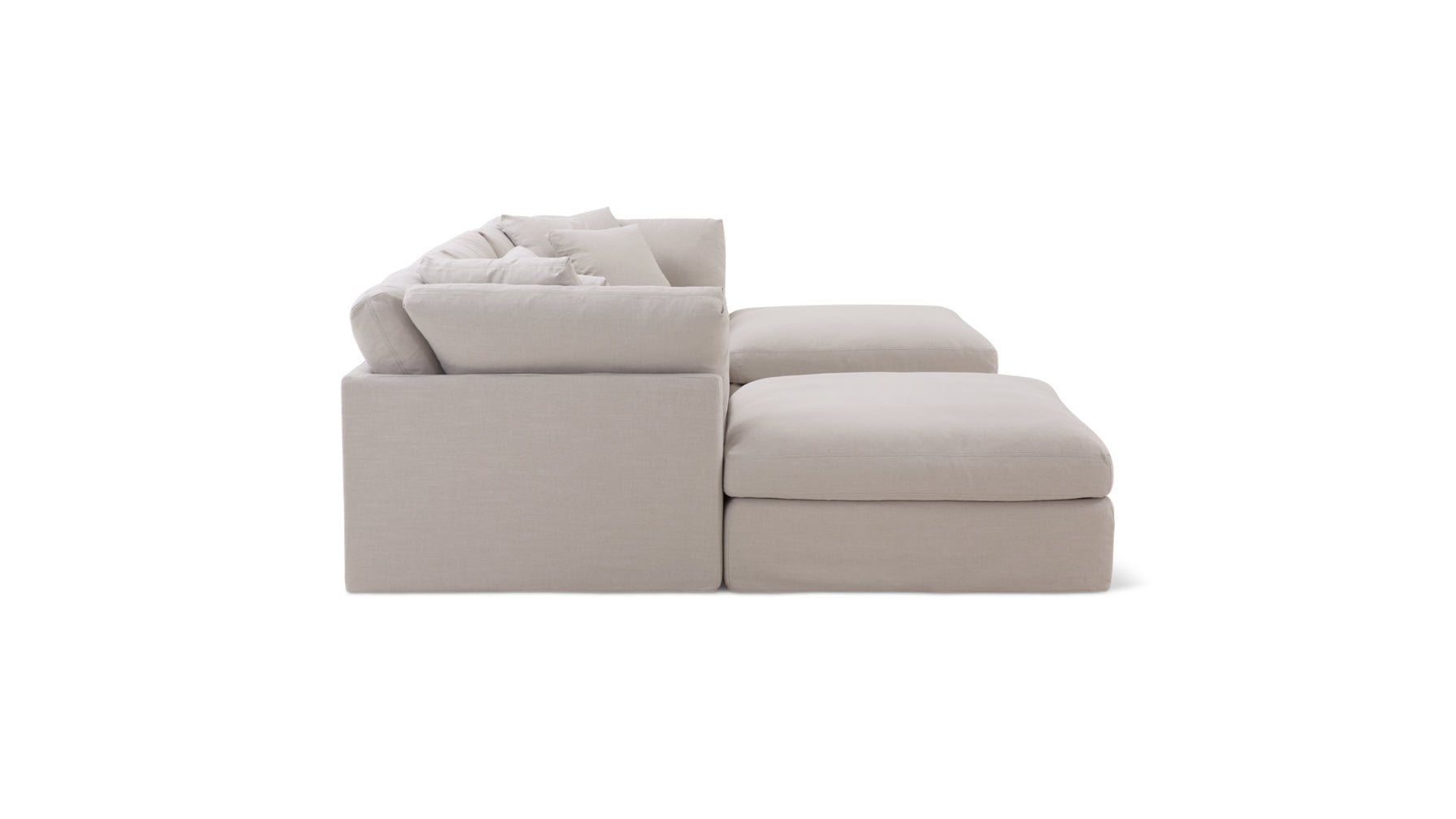 Get Together™ 5-Piece Modular U-Shaped Sectional, Large, Clay - Image 3