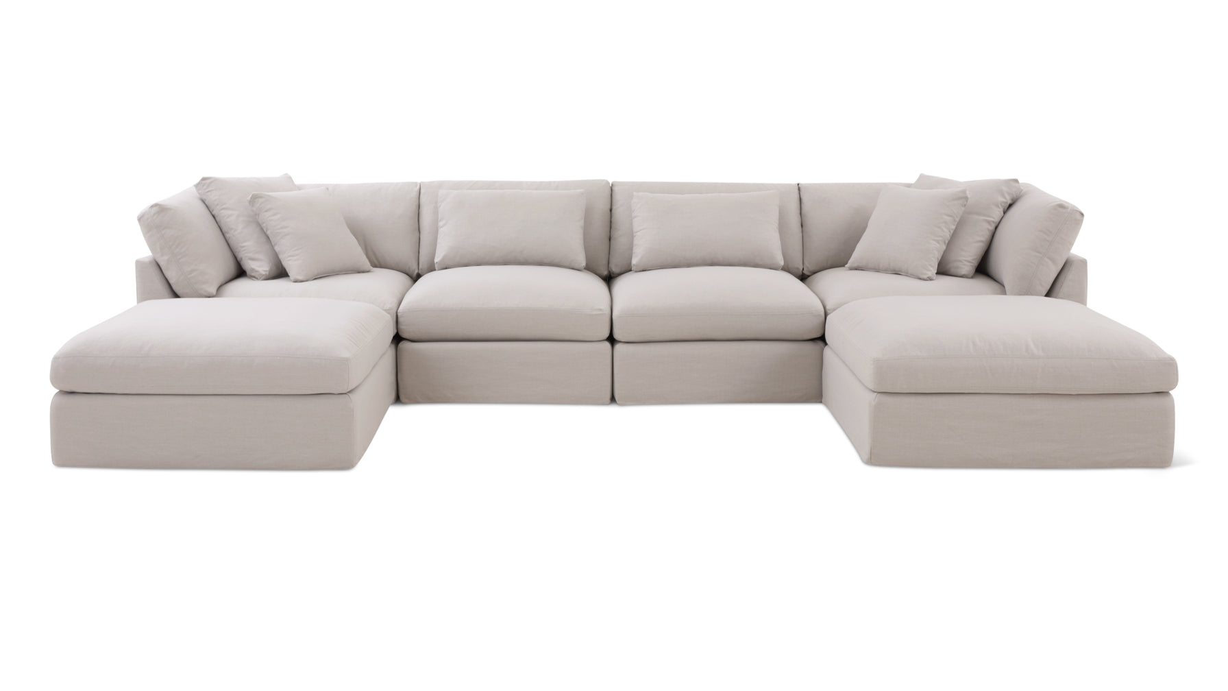 Get Together™ 6-Piece Modular U-Shaped Sectional, Large, Clay - Image 1