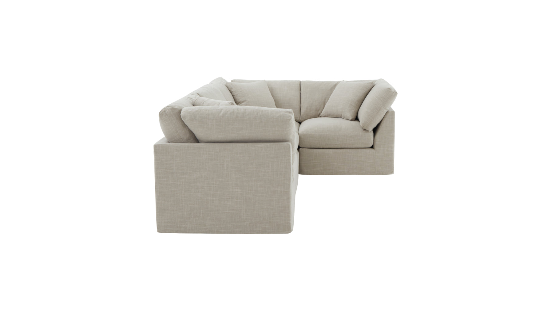 Get Together™ 4-Piece Modular Sectional Closed, Standard, Light Pebble - Image 5