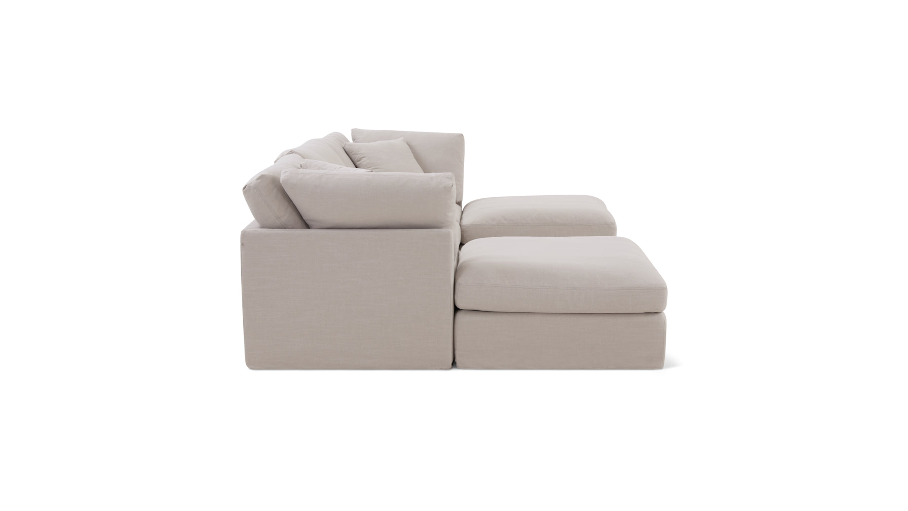 Get Together™ 5-Piece Modular U-Shaped Sectional, Standard, Clay - Image 5