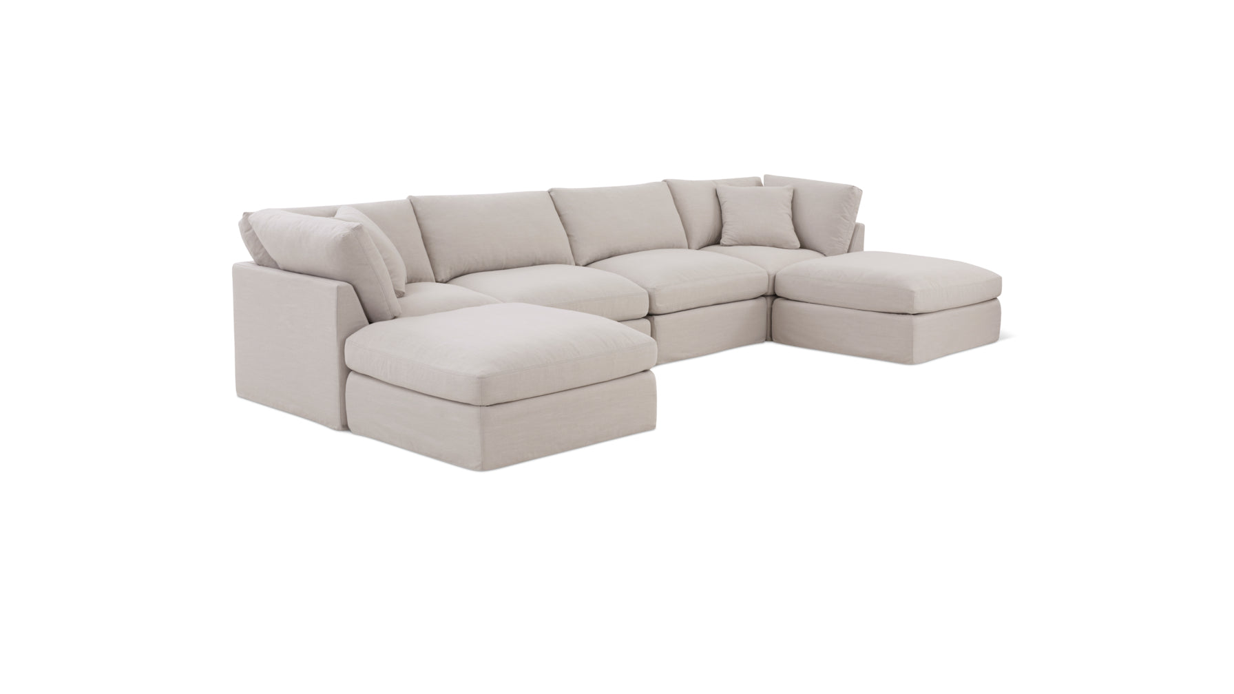 Get Together™ 6-Piece Modular U-Shaped Sectional, Standard, Clay - Image 2