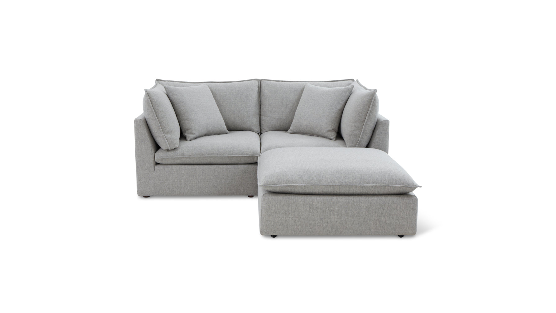Chill Time 3-Piece Modular Sectional, Heather - Image 1