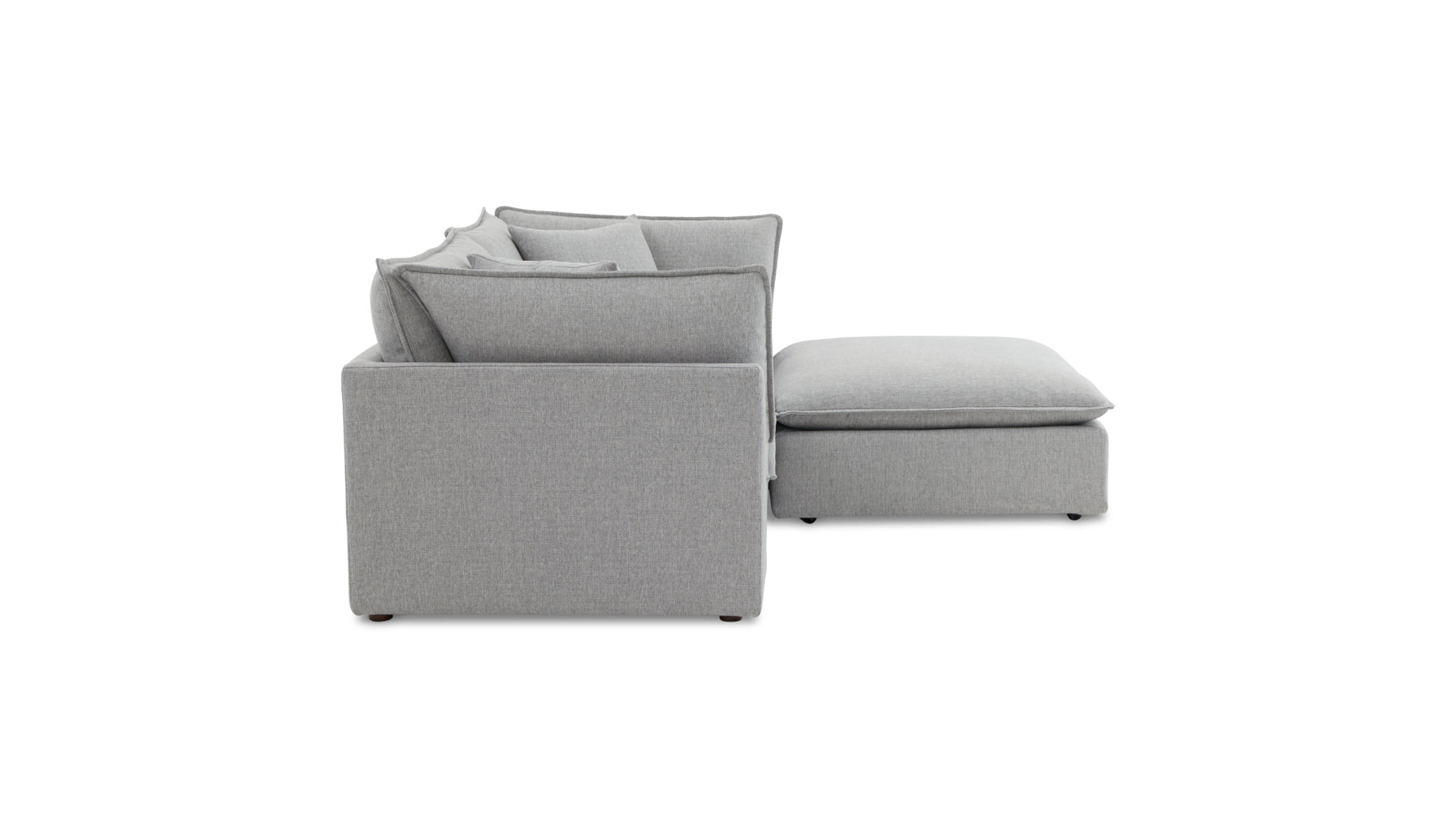 Chill Time 3-Piece Modular Sectional, Heather - Image 3
