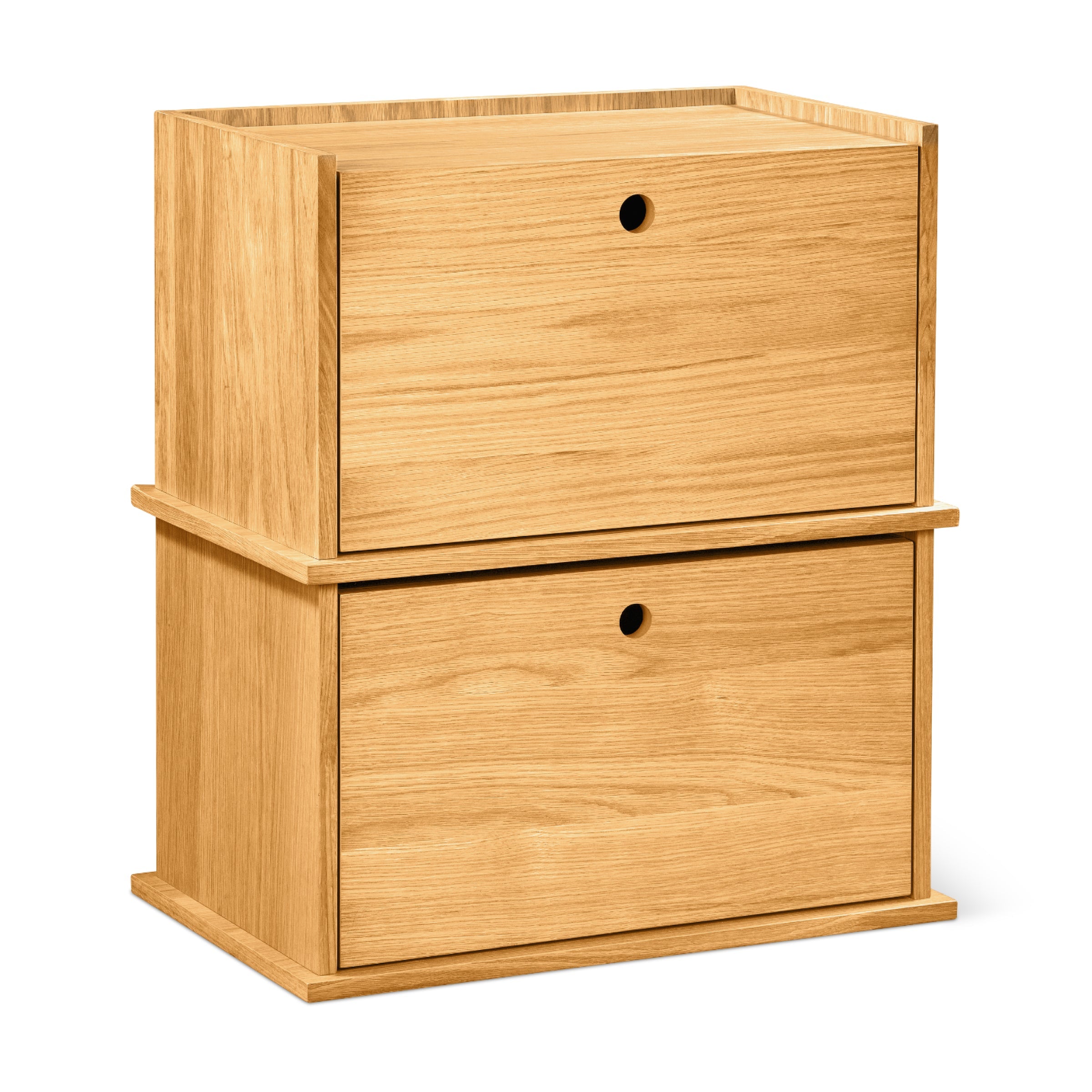 Keep Stacking Storage System 2-Piece, Closed, Oak - Image 14