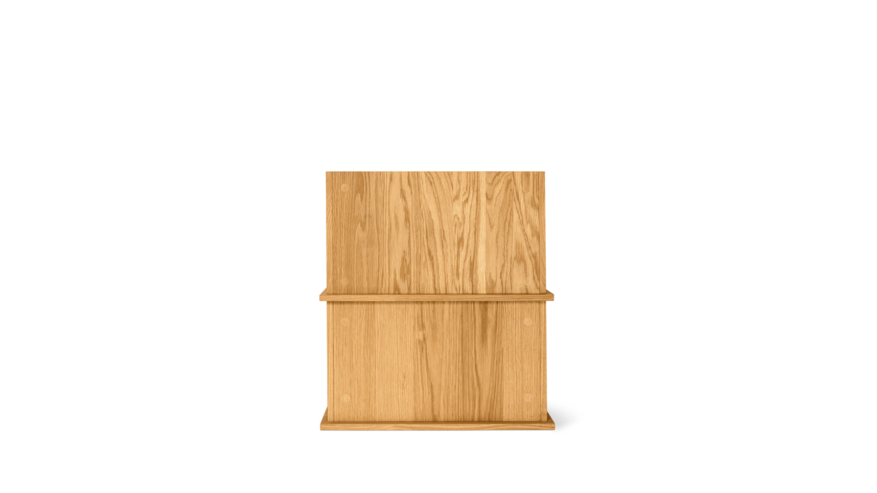 Keep Stacking Storage System 2-Piece, Open and Closed, Oak - Image 5